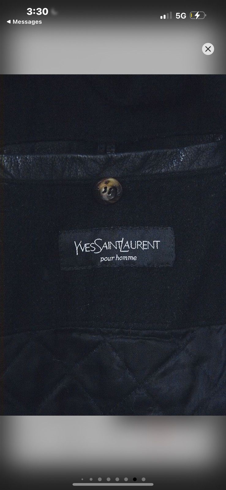 Yves Saint Laurent Vintage 90s YSL Leather jacket Size US L / EU 52-54 / 3 - 6 Thumbnail
