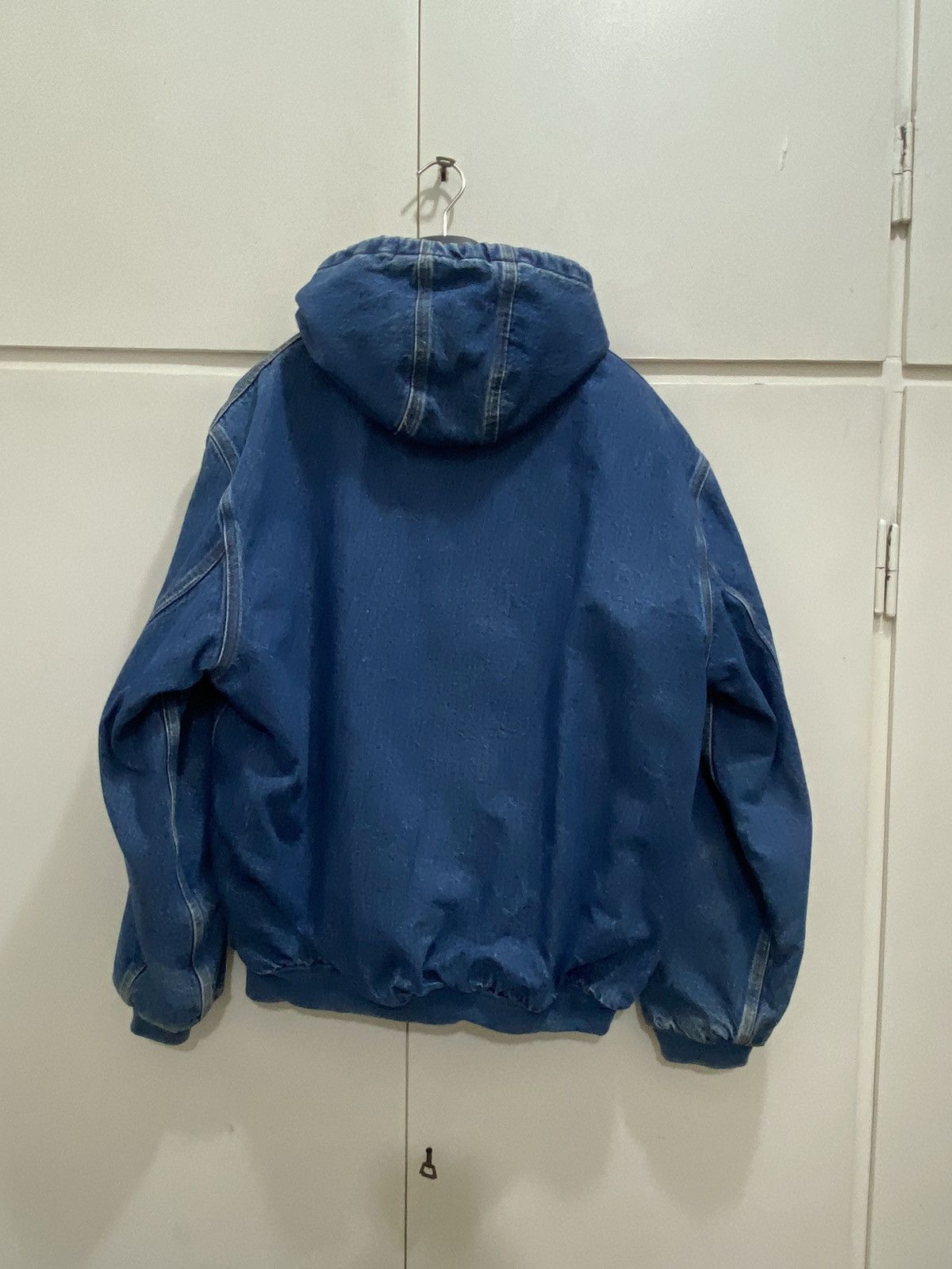 Carhartt Active Jacket J139 DST Carhartt USA blue denim, used. Size US XL / EU 56 / 4 - 13 Thumbnail