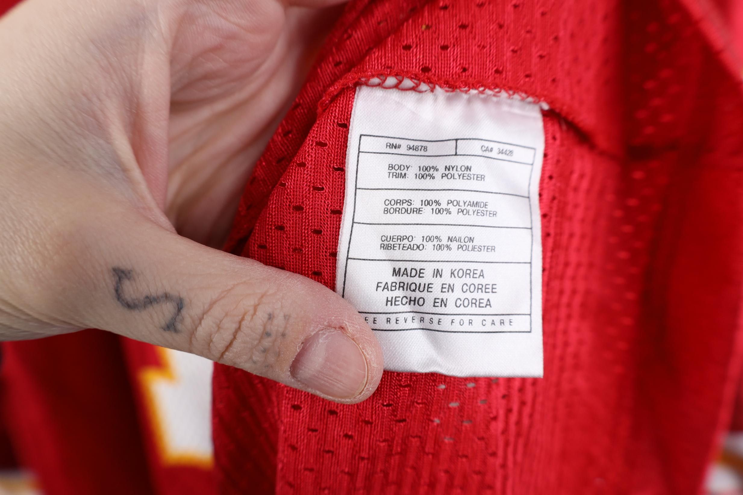 Nike Vintage 90s Y2K Nike Elvis Grbac Kansas City Jersey #18 Size US XXL / EU 58 / 5 - 8 Thumbnail