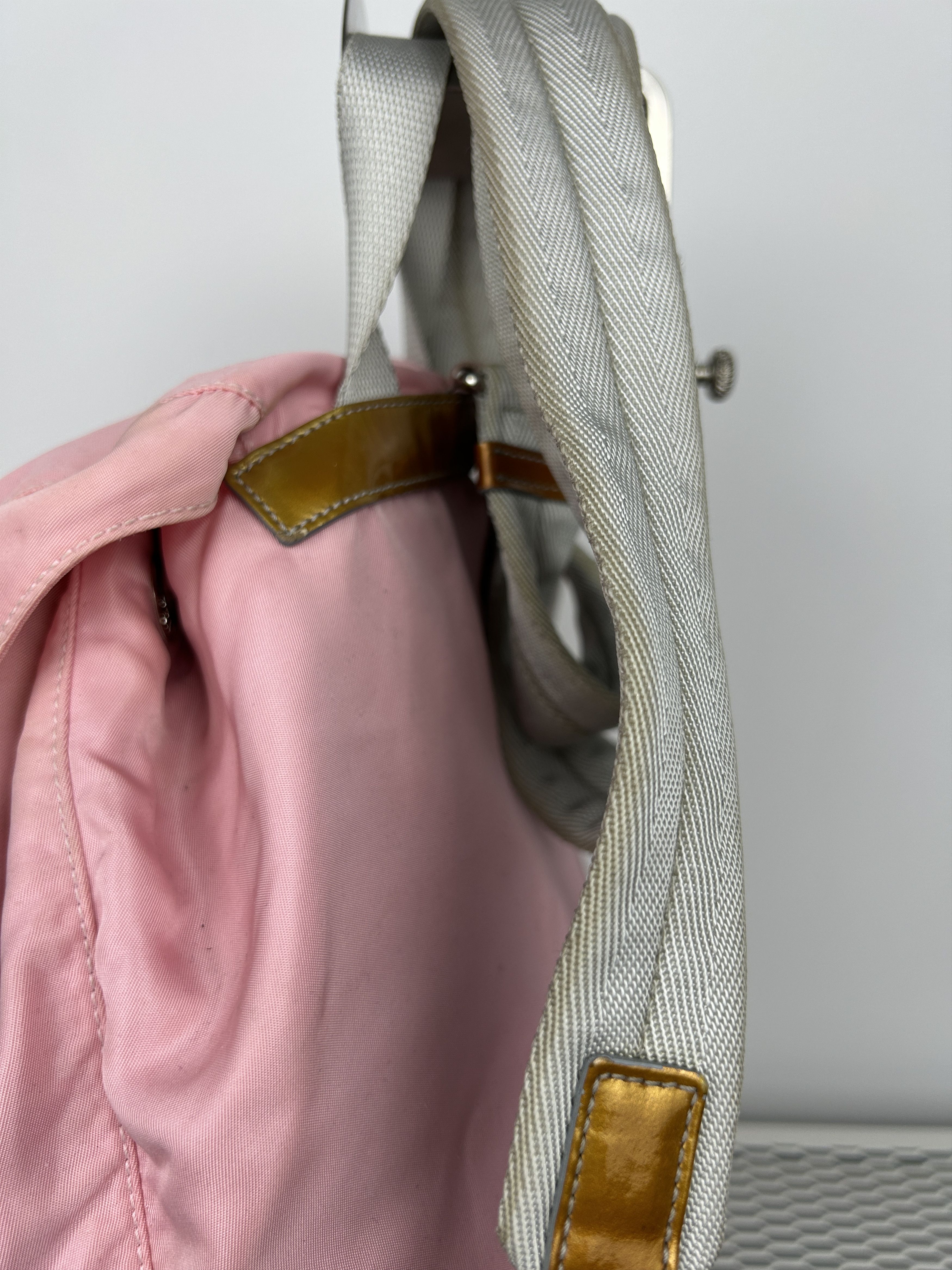 Prada Prada nylon triangle logo pink backpack Size ONE SIZE - 10 Thumbnail