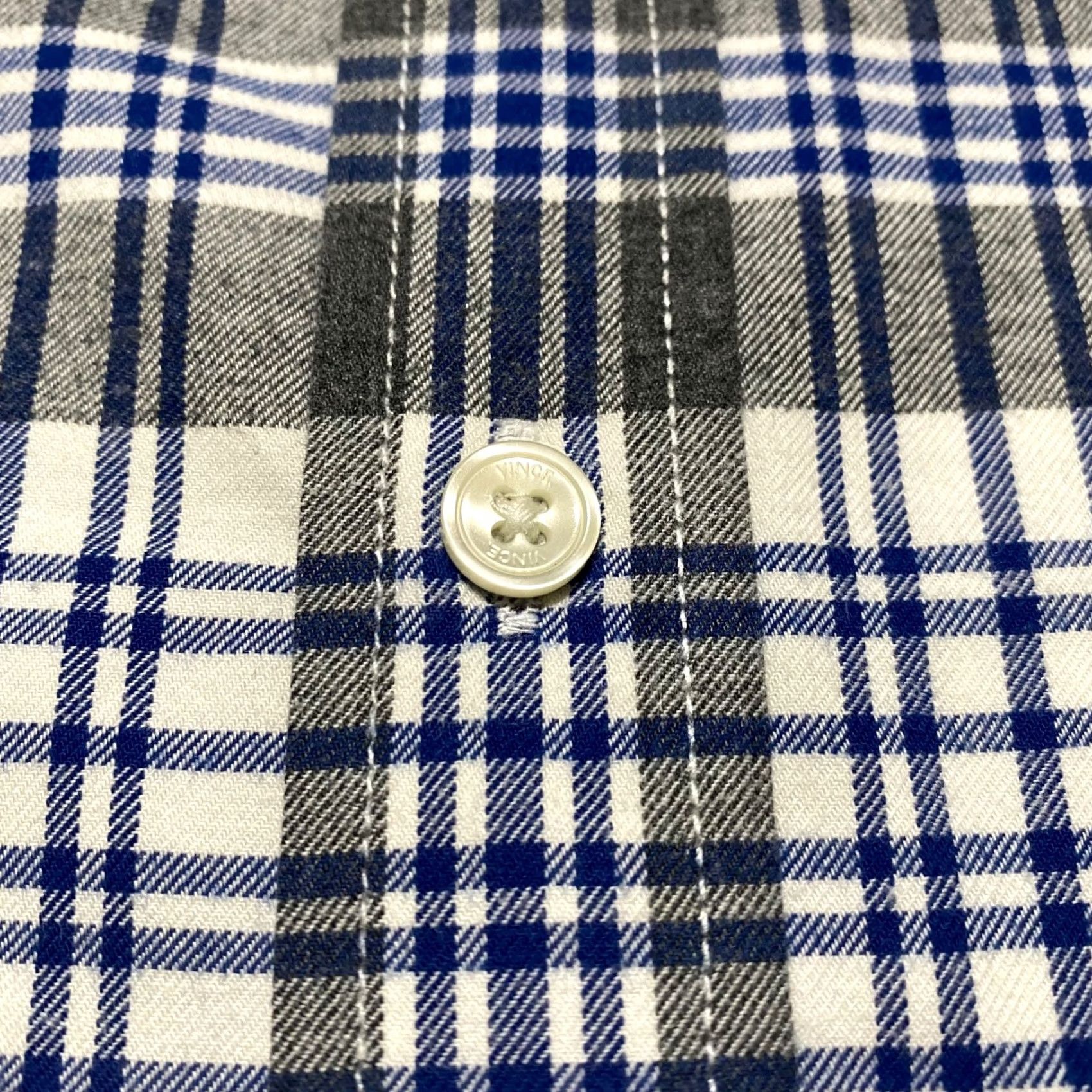 Vince Vince Mens Small Shirt Multicolor Plaid Long Sleeve Button-Front 100% Cotton Size US S / EU 44-46 / 1 - 7 Thumbnail