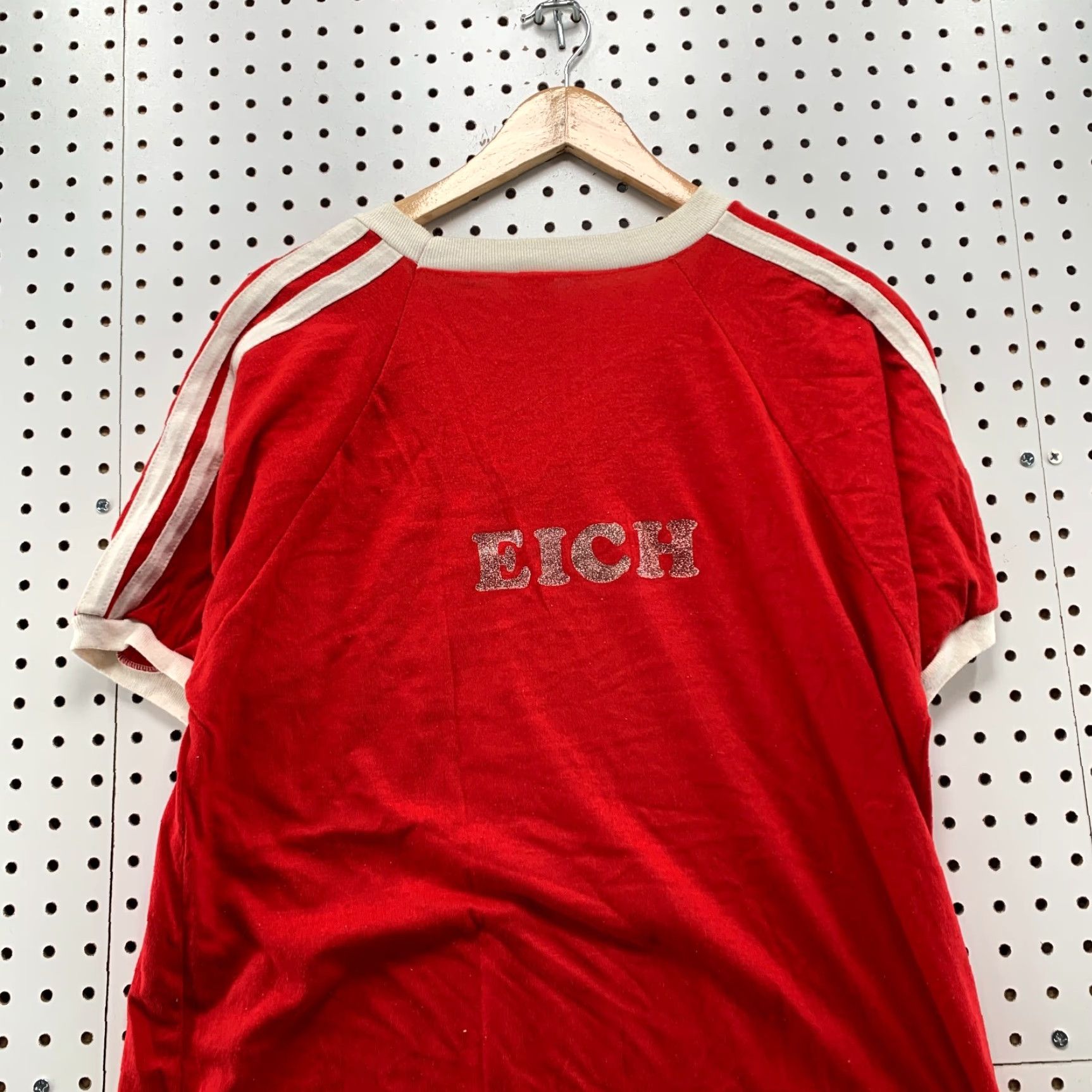 Whistles VINTAGE Bantam Shirt Unisex Adults L Red Cotton Polyester 70s 80s Sports Coach's Whistle 21.5x29 EICH Shirt Mens WomenS Size US L / EU 52-54 / 3 - 2 Thumbnail