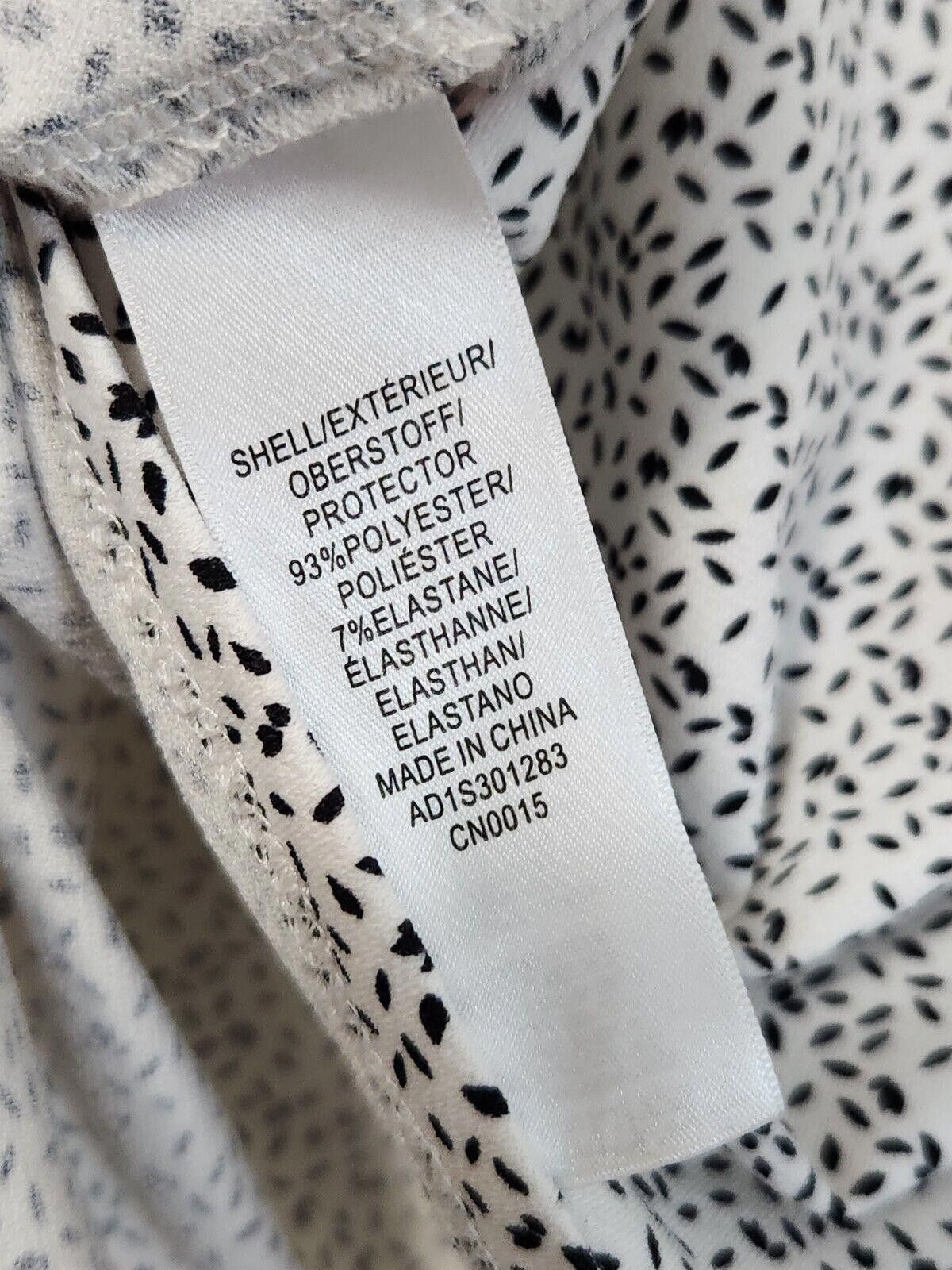 Designer Adrianna Papell Top XL Polka Dot Flutter SS Blouse White XL Size XL / US 12-14 / IT 48-50 - 5 Thumbnail