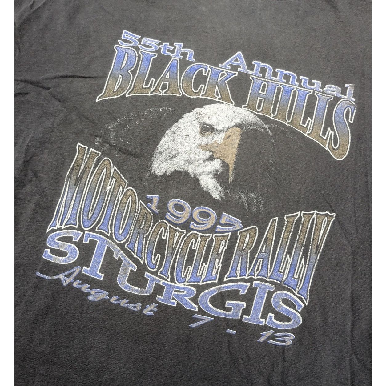 Hanes × Harley Davidson × Vintage Vintage 1995 Sturgis 55th Motorcycle Rally t-shirt Size US XXL / EU 58 / 5 - 4 Thumbnail