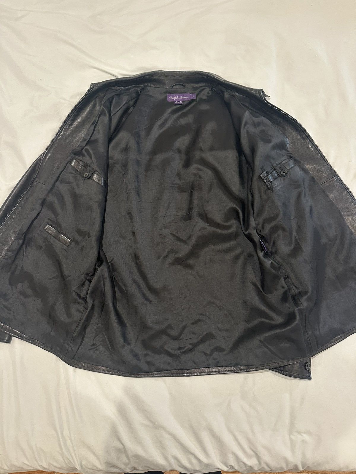 Ralph Lauren Purple Label Ralph Lauren Purple Label Black Lambskin Leather Jacket Size US L / EU 52-54 / 3 - 11 Thumbnail