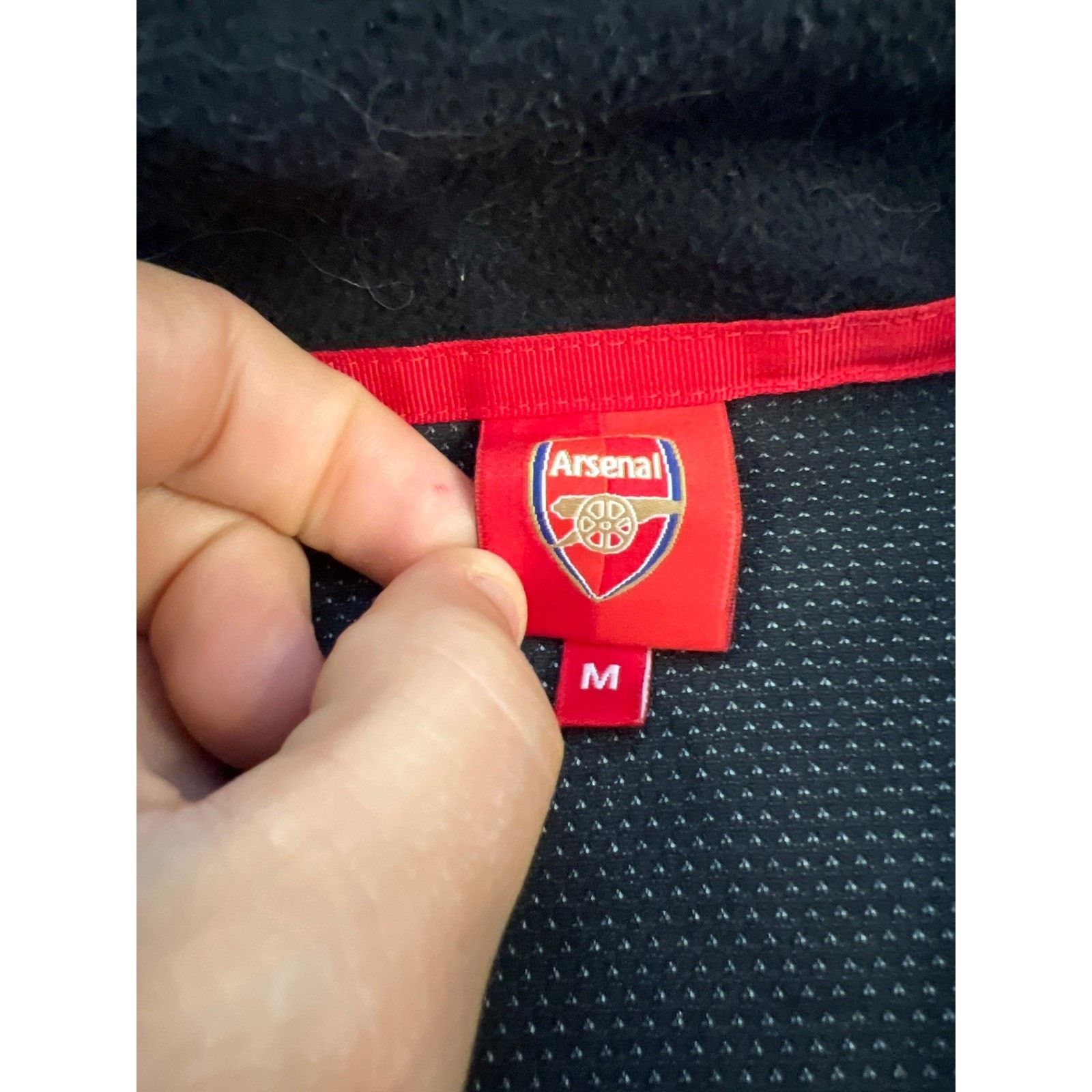 Other Arsenal FC Mens Fleece Jacket Black Red Full Zip M/L Size US L / EU 52-54 / 3 - 4 Thumbnail