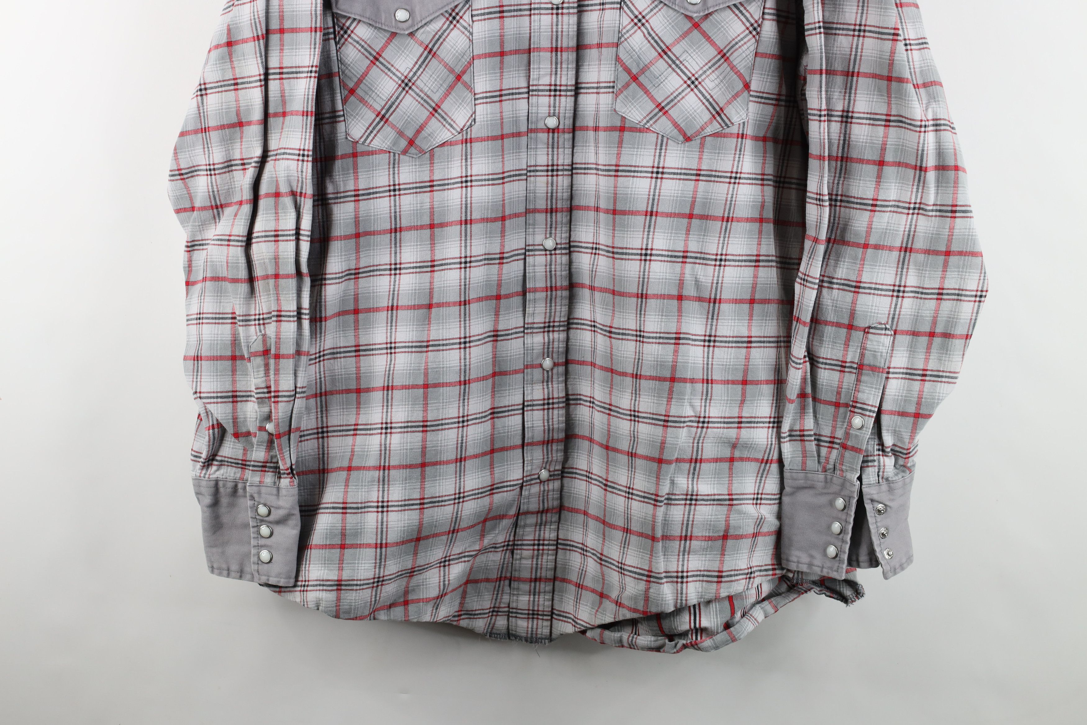 Wrangler Vintage 90s Wrangler Western Rodeo Cowboy Button Shirt Plaid Size US XXL / EU 58 / 5 - 3 Thumbnail