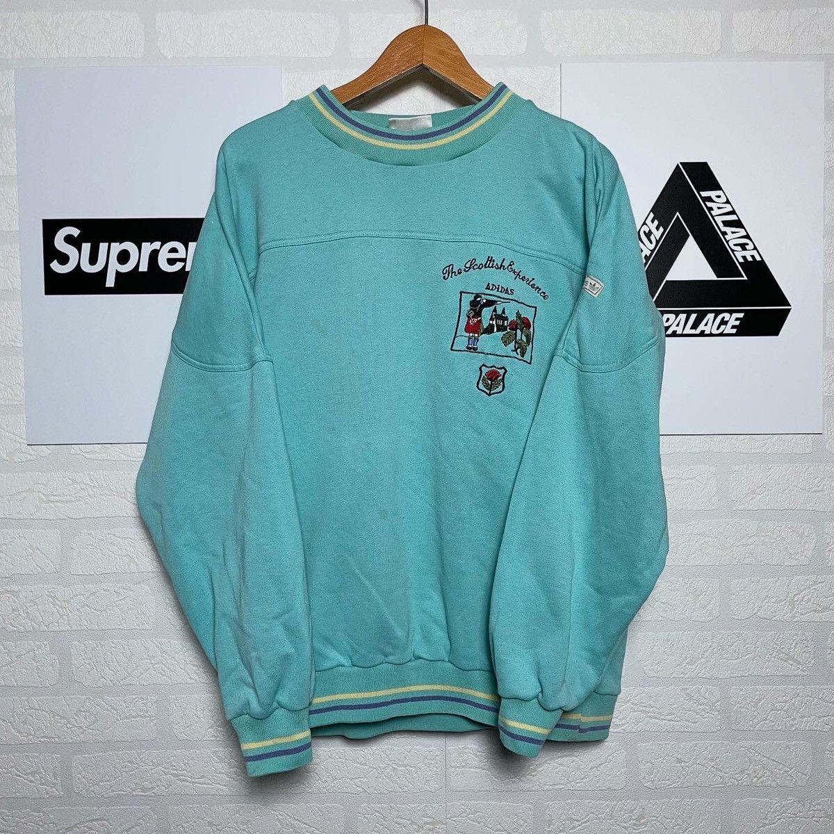Adidas Adidas sweatshirt vintage 80/90s y2k rare boxy Edinburgh Size US M / EU 48-50 / 2 - 1 Thumbnail