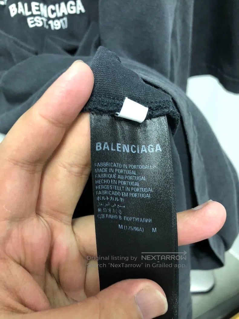 Balenciaga Balenciaga Number Letter Printed Short Sleeve T-Shirt Men' Size US M / EU 48-50 / 2 - 5 Thumbnail