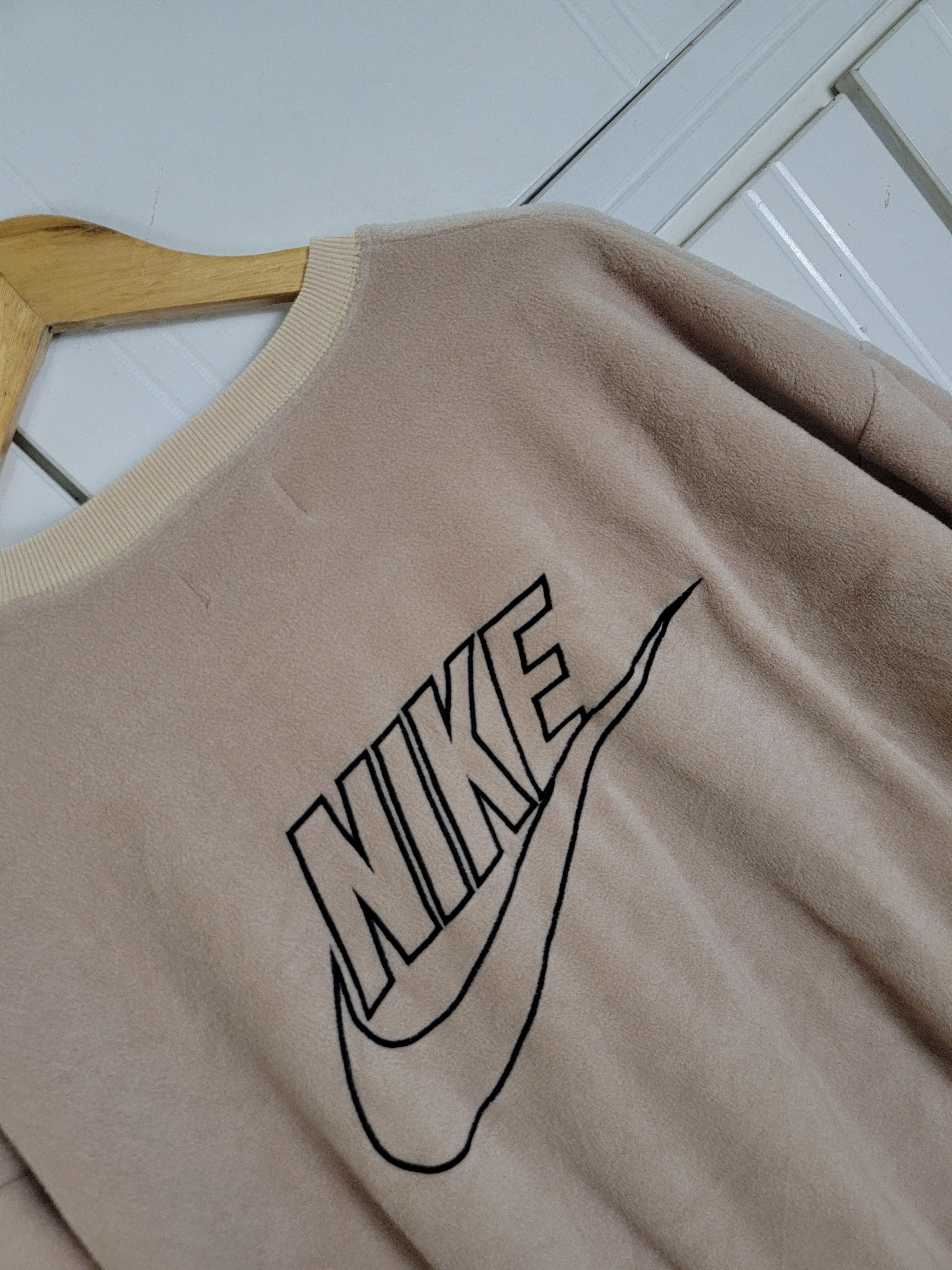 Nike × Vintage Vintage 80s Nike Spellout Fleece Sweatshirt Size US L / EU 52-54 / 3 - 6 Thumbnail