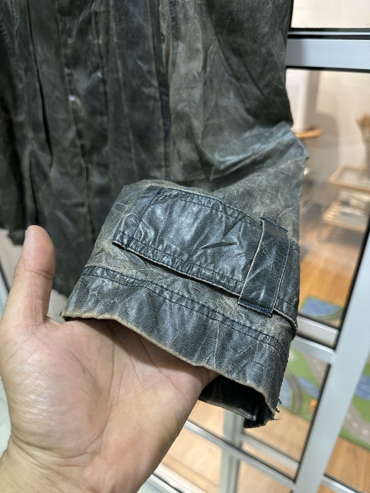 L7 Real Hip L7 Real Hip Japan Waxed Coat Zipper Jacket Size US L / EU 52-54 / 3 - 8 Thumbnail