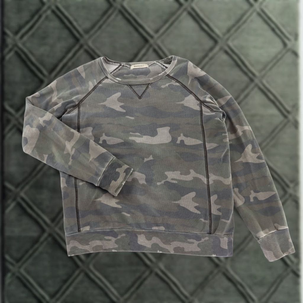 Vintage RAGDOLL XS Green Camo Sweatshirt - Mens Vintage Size XS / US 0-2 / IT 36-38 - 1 Thumbnail