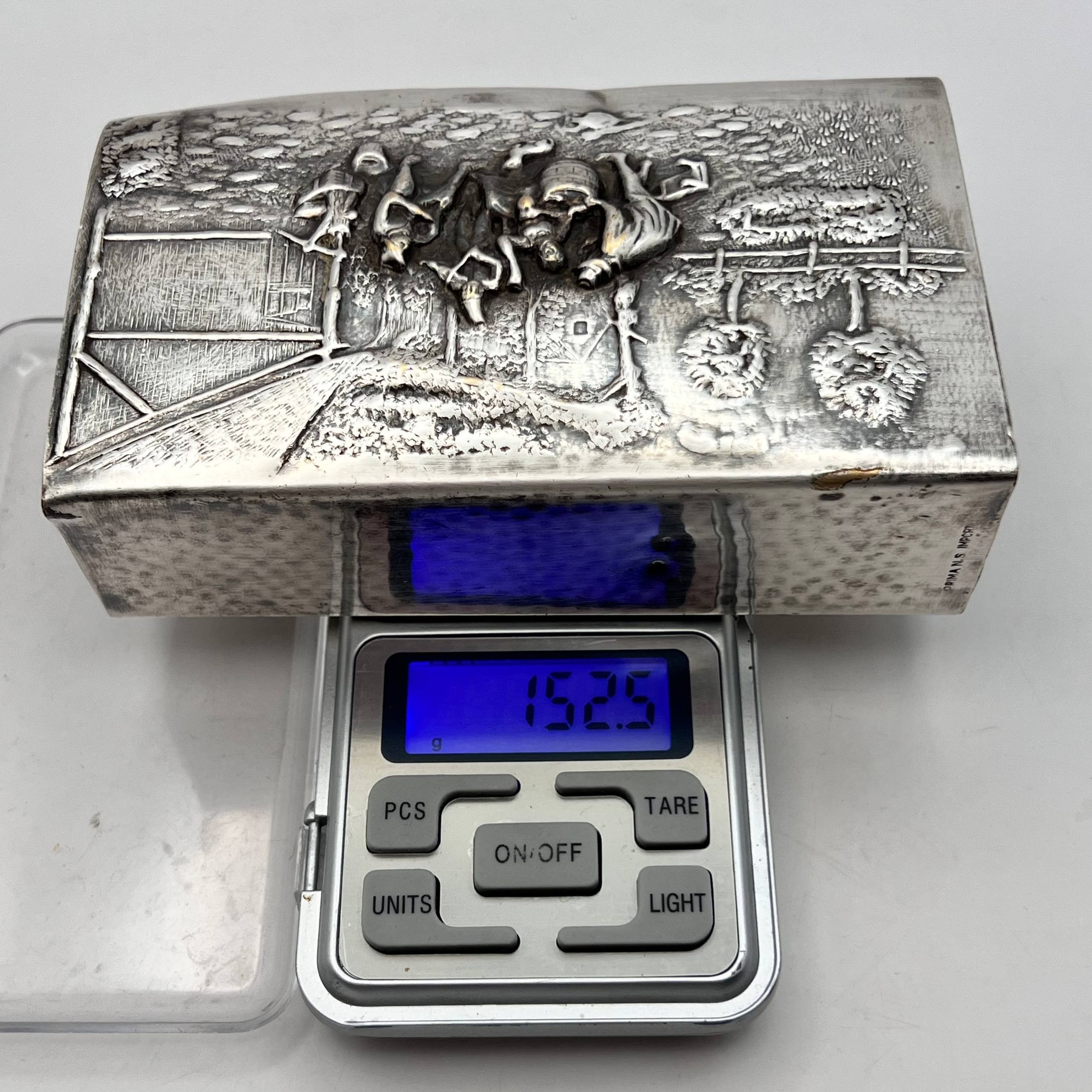 Vintage Large Vintage Silver Plated Matchstick Holder Germany Size ONE SIZE - 4 Thumbnail