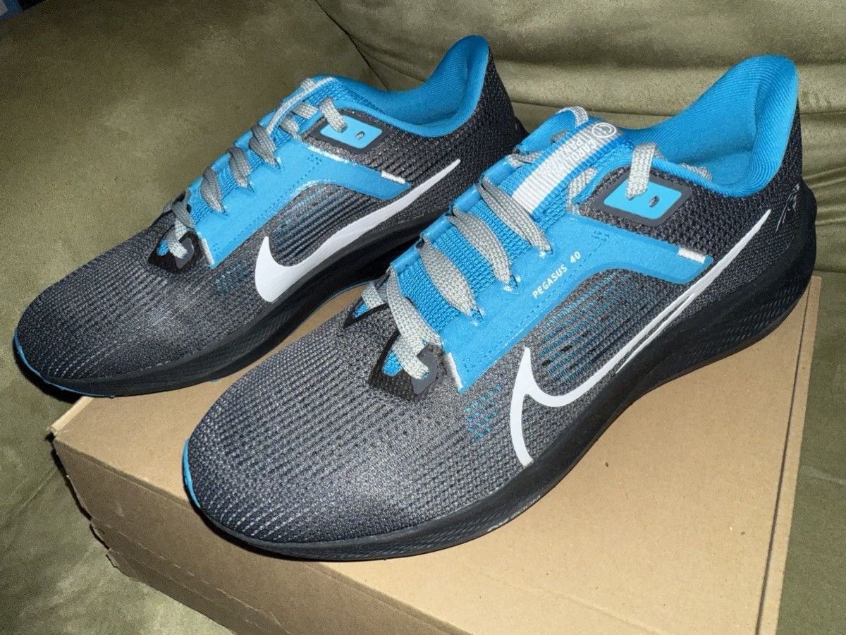 Nike Nike Air Zoom Pegasus 40 NFL “Carolina Panthers” New in Box! Size US 9.5 / EU 42-43 - 7 Thumbnail