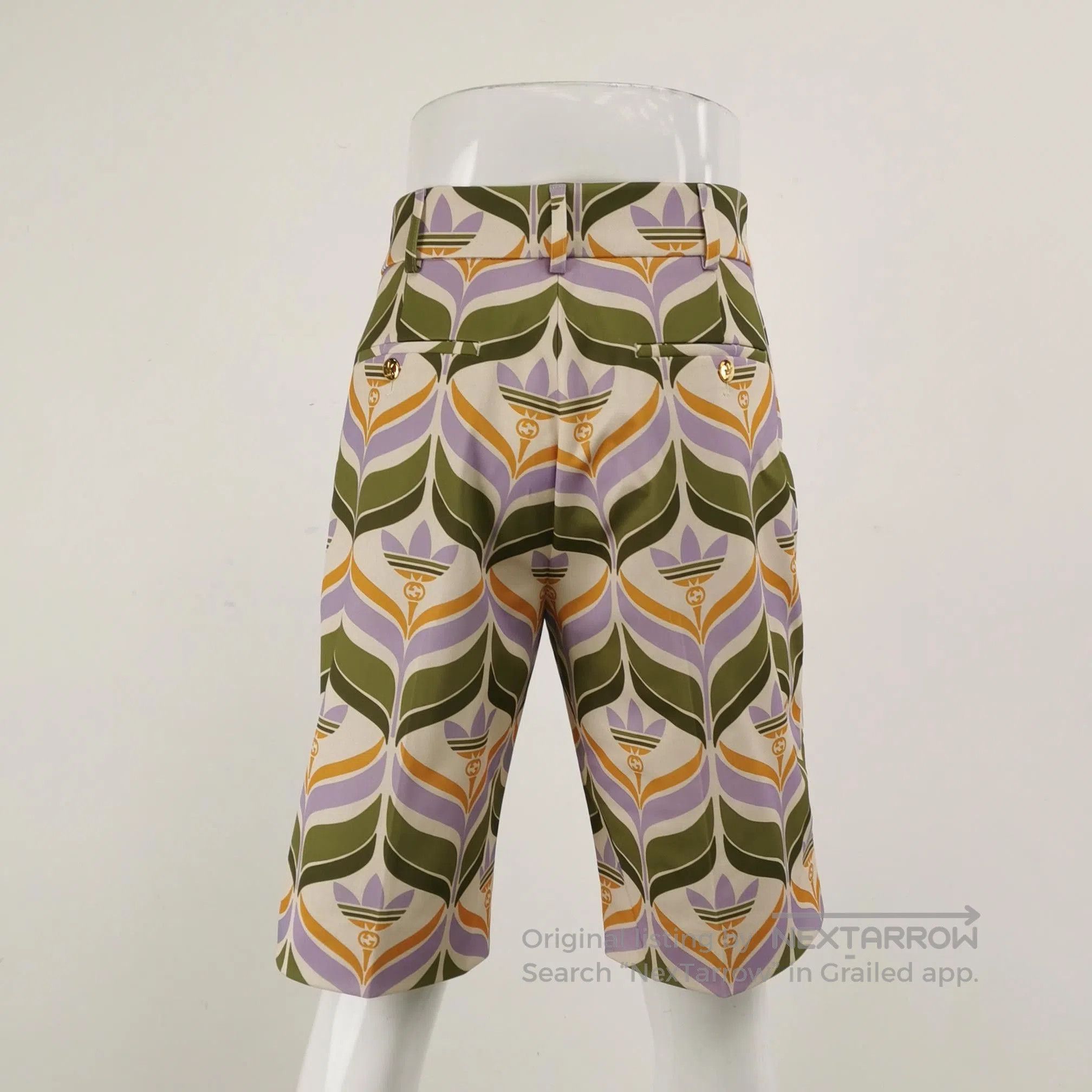 Gucci Gucci XS Printed Floral Pattern Shorts. Size US 34 / EU 50 - 9 Thumbnail
