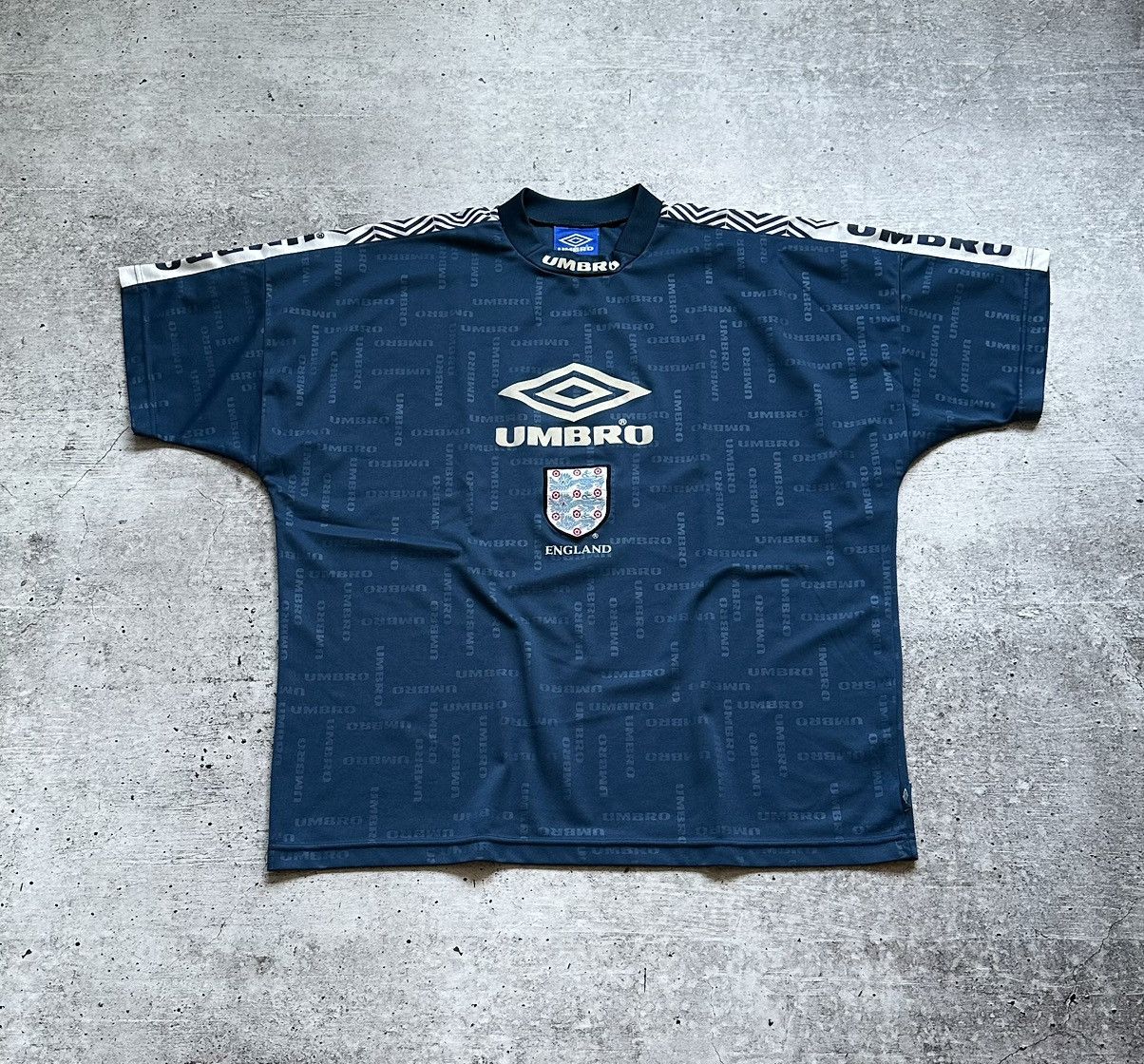 Umbro 90s Umbro England Soccer Team Vintage Training Jersey Size US XXL / EU 58 / 5 - 1 Thumbnail