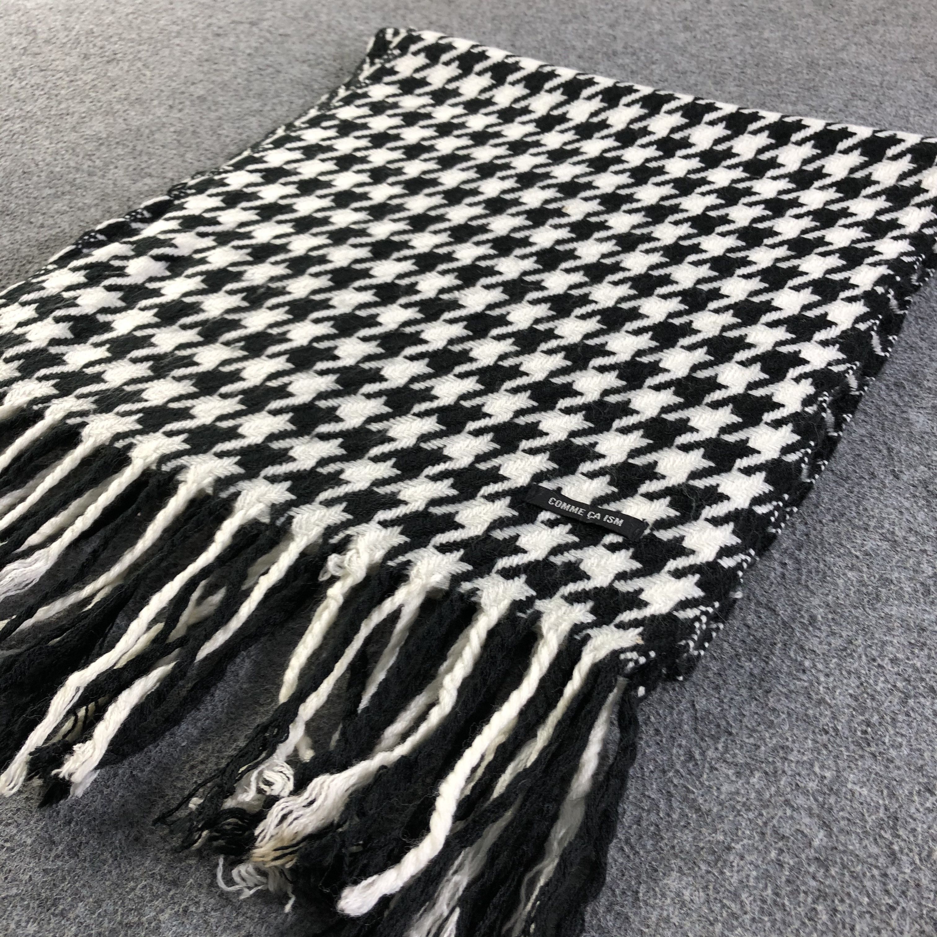 Comme Ca Ism Comme Ca Ism Houndstooth Scarf / Muffler / Neckwear P002 Size ONE SIZE - 3 Thumbnail