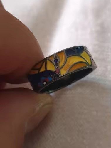 Japanese Brand Creative Handmade Irregular Enamel Ring ( size 6-10 ) Size ONE SIZE - 6 Thumbnail