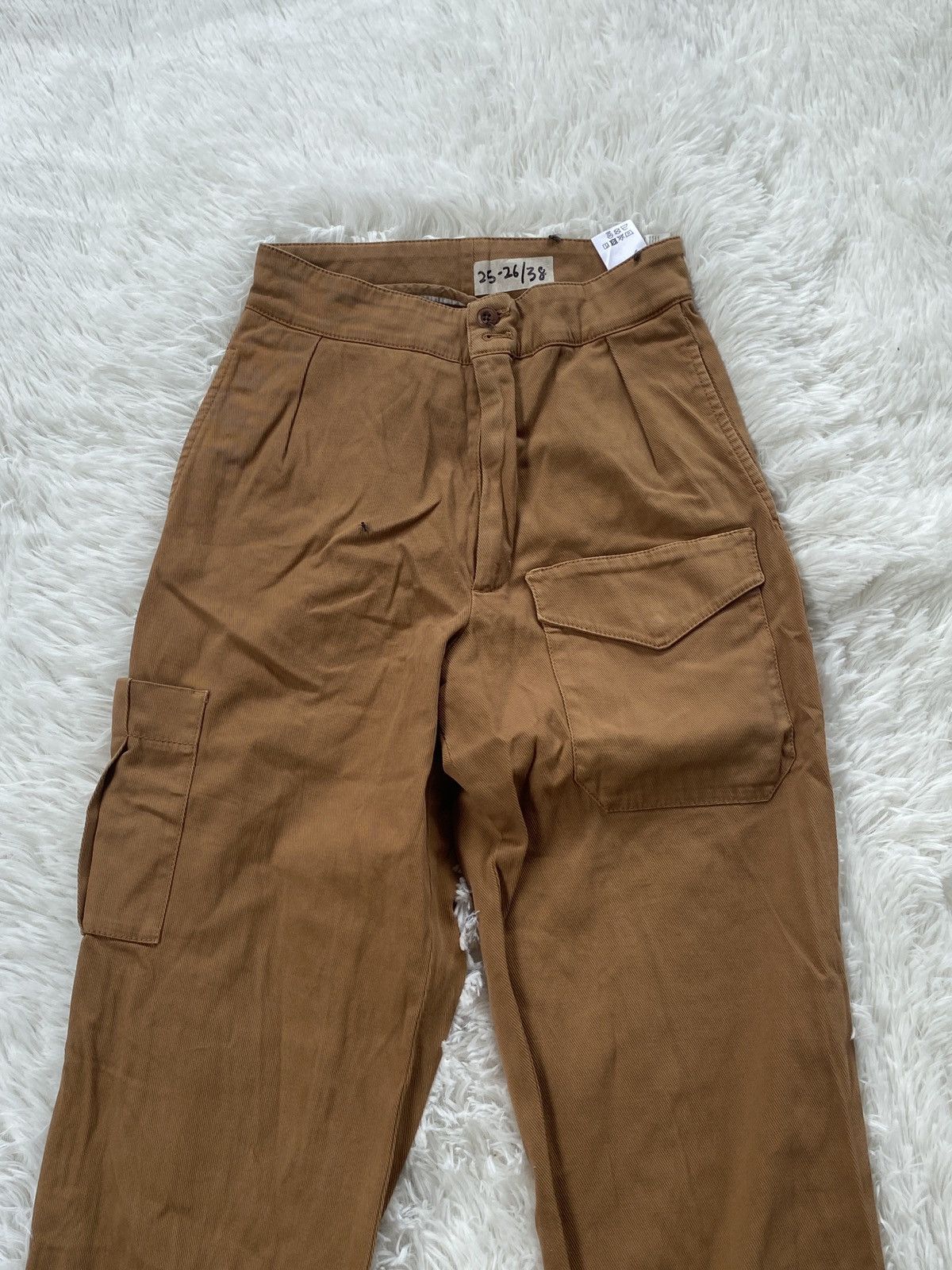 Vintage 💥SALE💥Cellar Door Italiano Designer Bushpant Cargo Pants Size 26" / US 2 / IT 38 - 2 Thumbnail