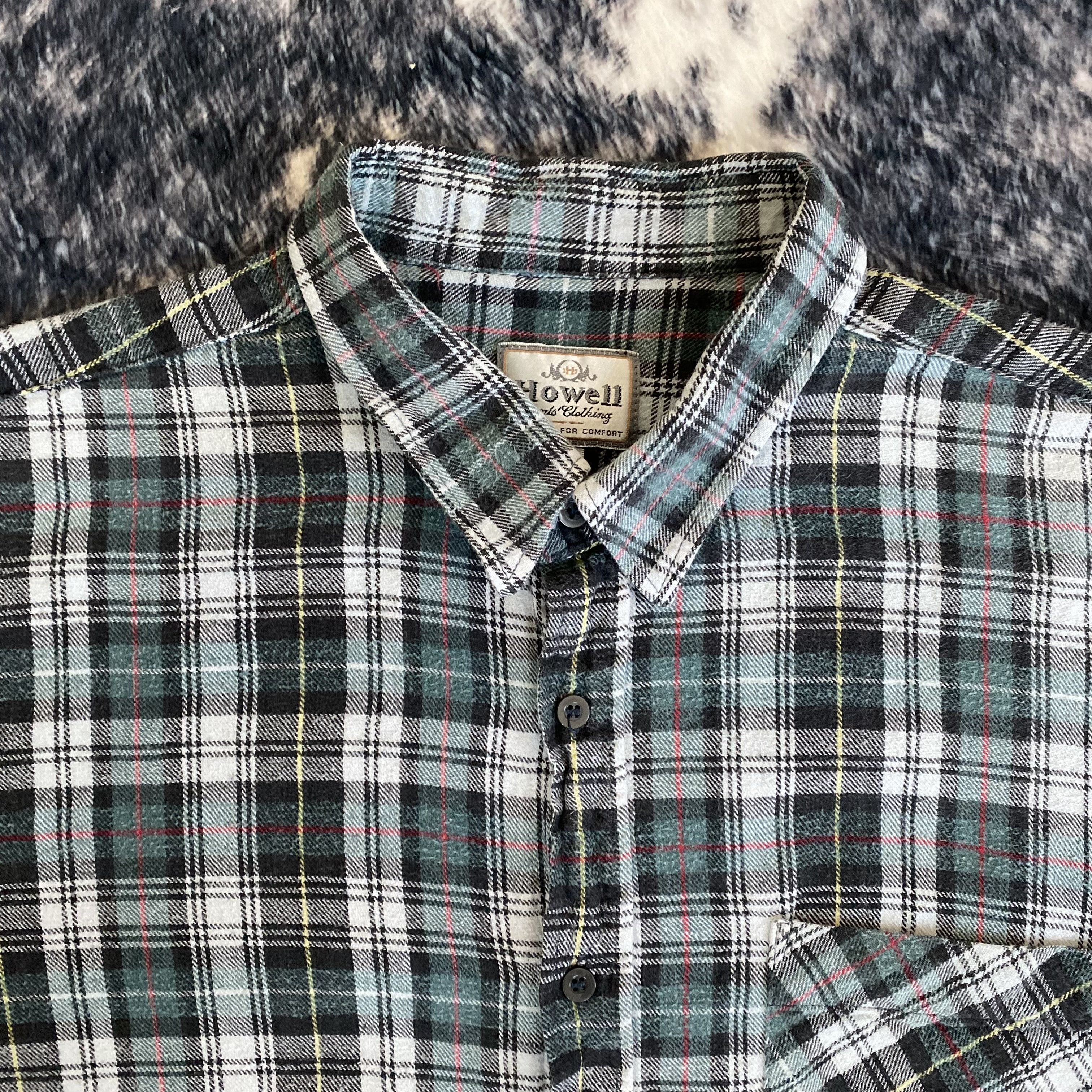 Vintage Vintage Green Plaid Botton Up Flannel Size US XXL / EU 58 / 5 - 3 Thumbnail