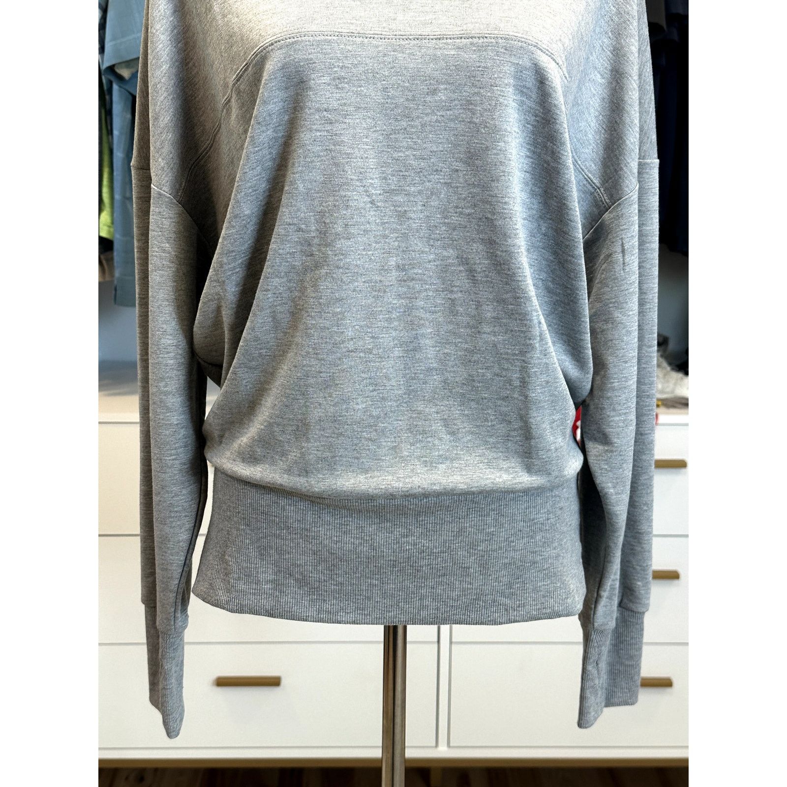 Other Tahari Sport Gray Relaxed Fit Long Sleeve Athleisure Top M Size M / US 6-8 / IT 42-44 - 3 Thumbnail