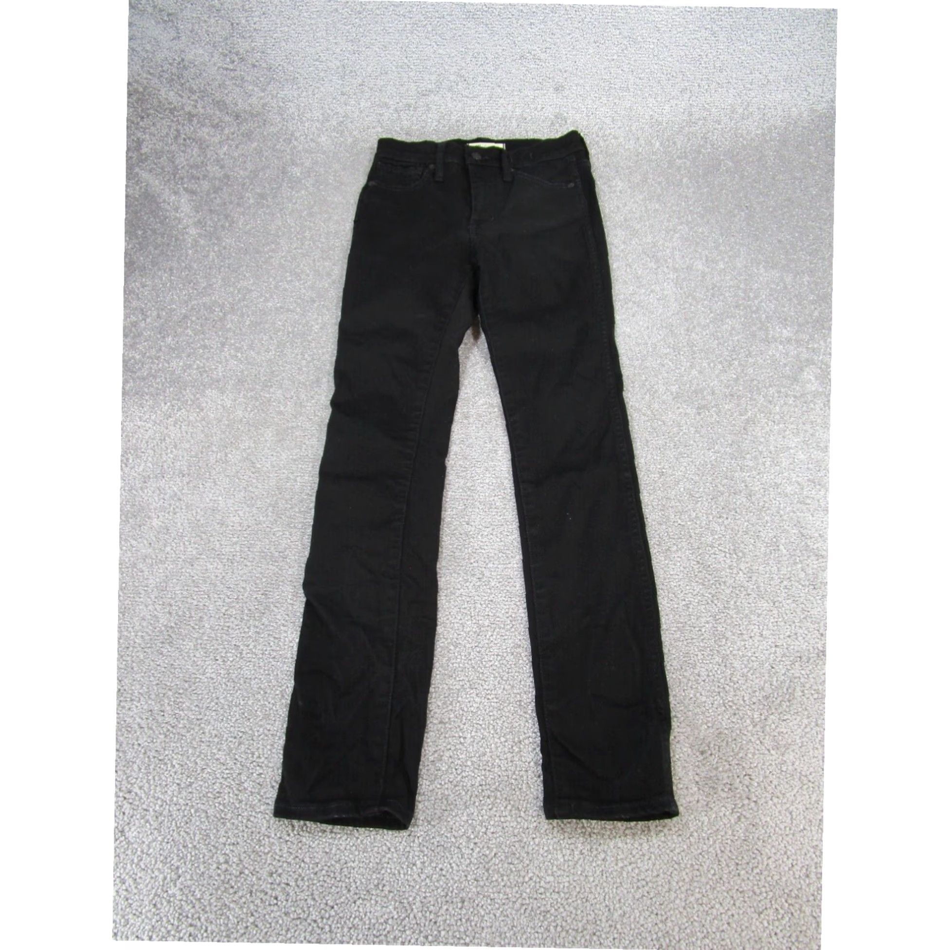 Madewell Womens Madewell Jeans Black Skinny Mid Rise 24 XL Extra Large Size 42" / US 20 - 1 Thumbnail