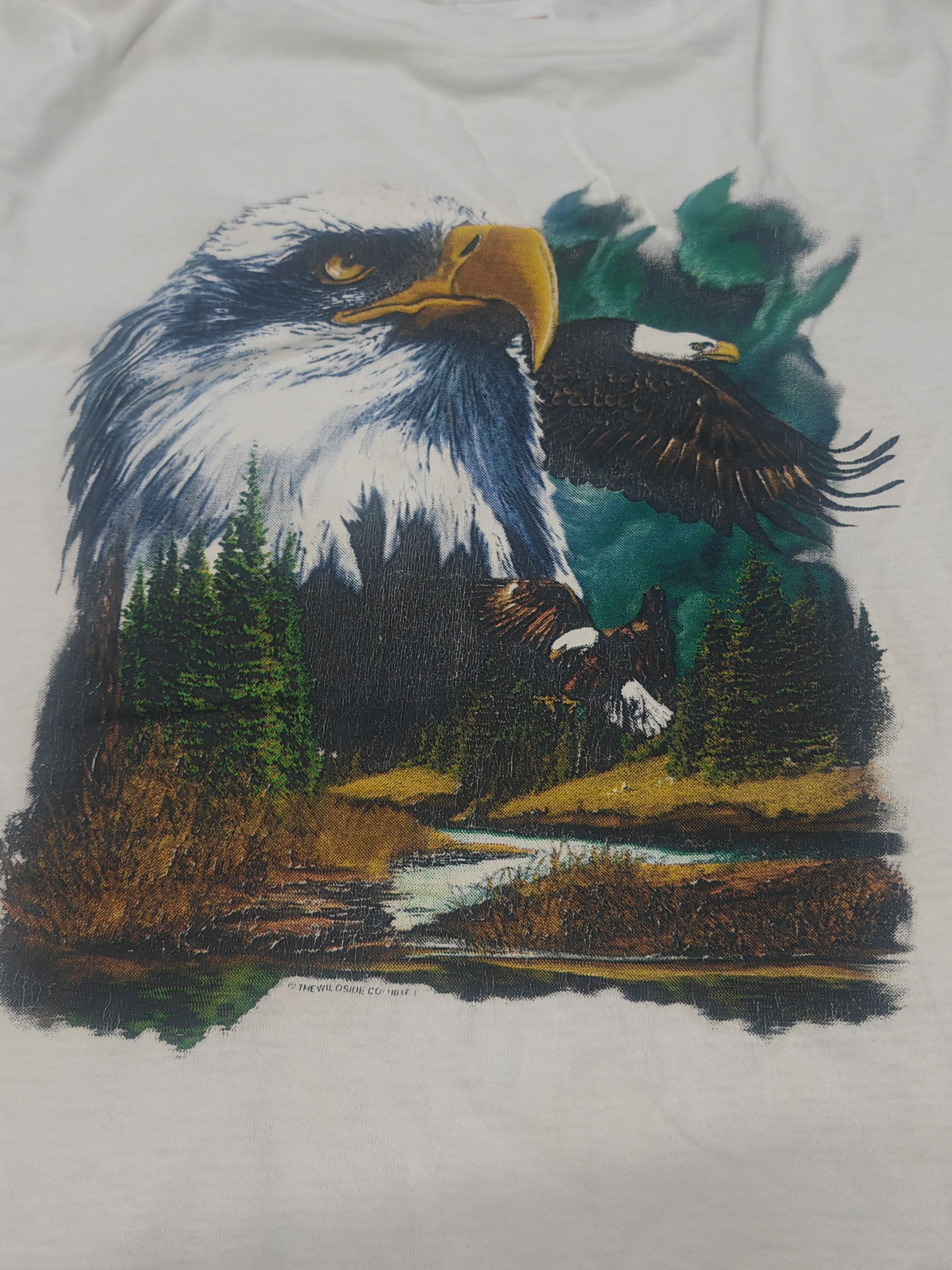 Vintage Vintage 80's Eagle The Wildside Co Tshirt Size US M / EU 48-50 / 2 - 7 Thumbnail