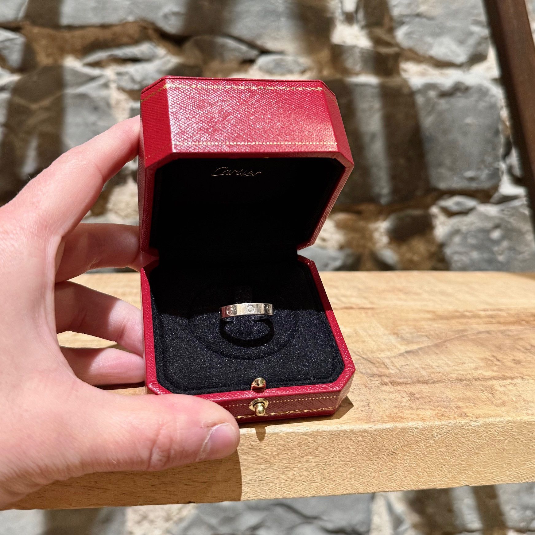 Cartier Cartier White Gold LOVE Small Model 1 Diamond Ring Size ONE SIZE - 15 Thumbnail