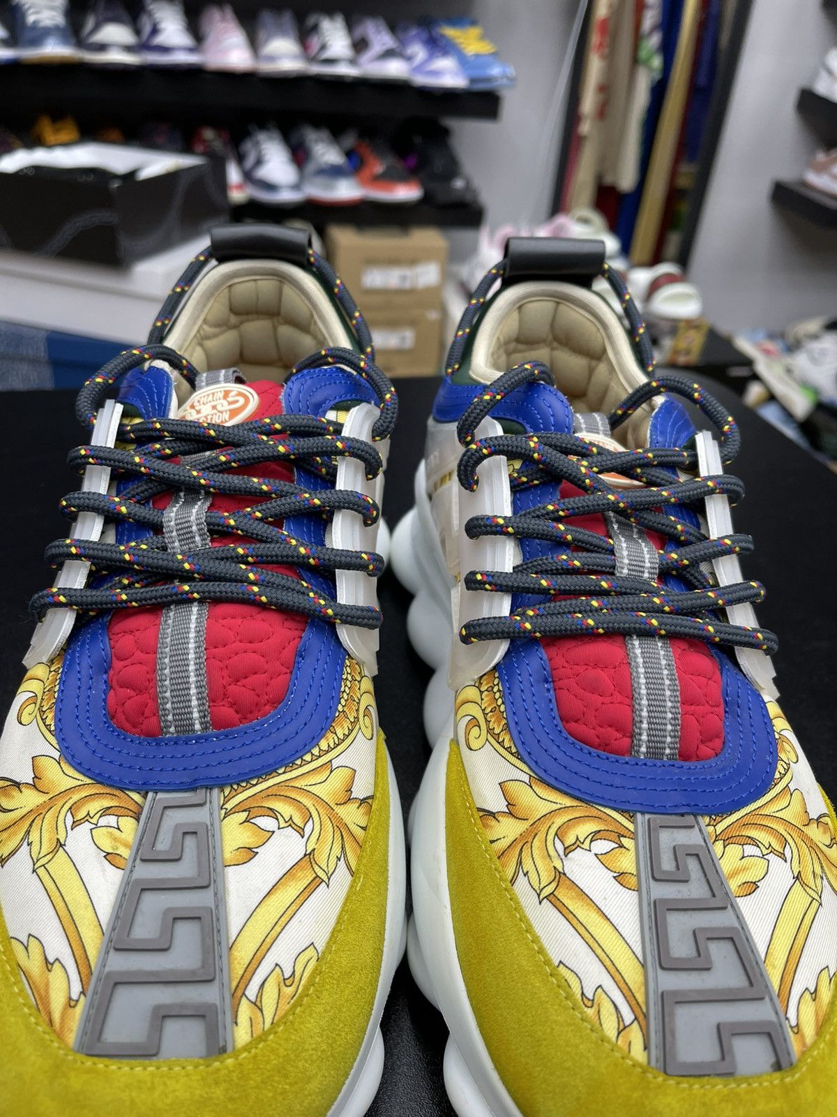 Versace Size 10US/43EU - Versace Chain Reactions Multi Color Size US 10 / EU 43 - 4 Thumbnail
