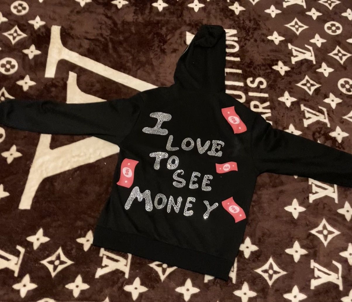 Other Rhinestone “I Love To See Money” Hoodie Size US S / EU 44-46 / 1 - 1 Thumbnail