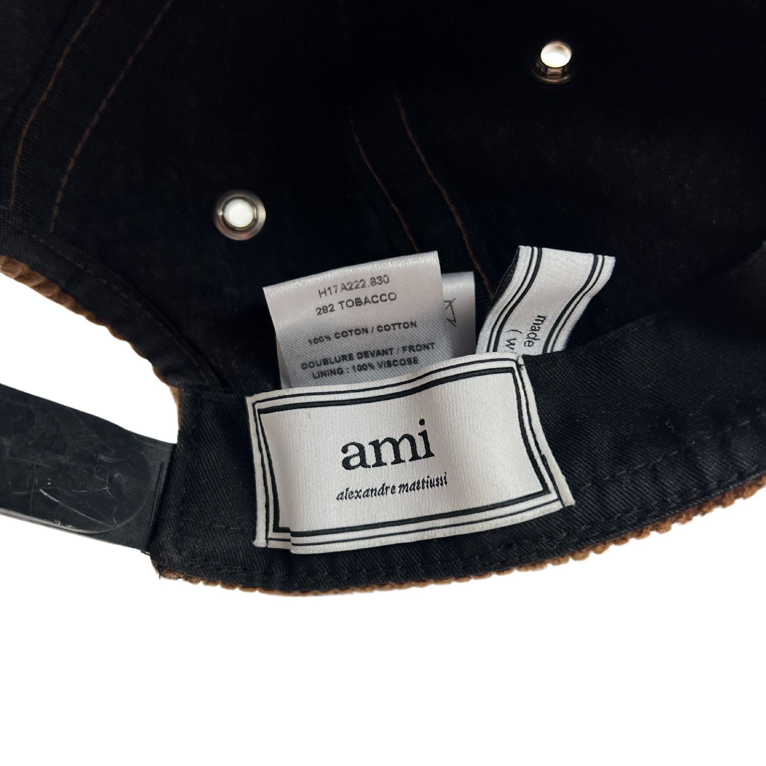 AMI Ami Tobacco Brown Corduroy Cap Size ONE SIZE - 5 Thumbnail