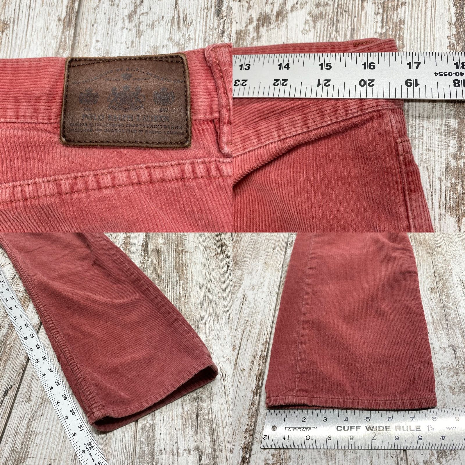 Polo Ralph Lauren Polo Ralph Lauren Corduroy Pants Men's 33x32 Pink Salmon Red 7241 Pants Regular 33 Pink Size US XS / EU 42 / 0 - 8 Thumbnail