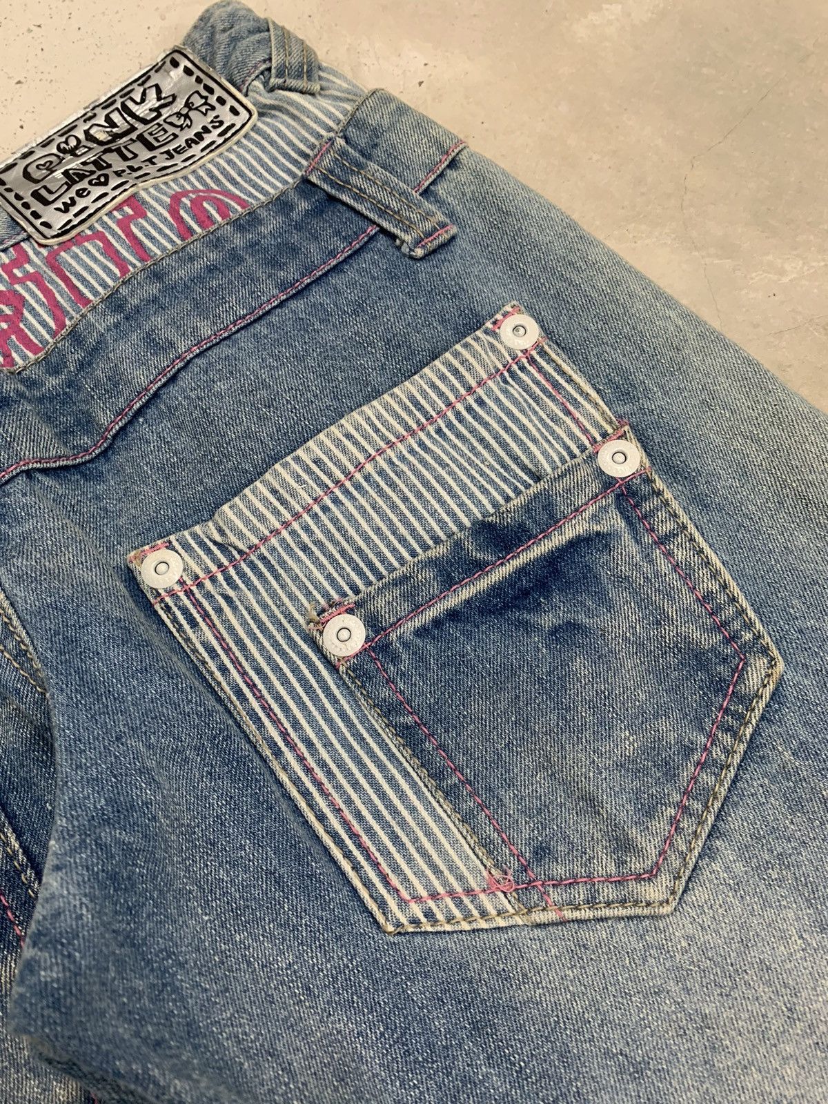 Hysteric Glamour × Japanese Brand Pink Latte Back Double Waist Patches Girl Wording Hickory Size US 28 / EU 44 - 18 Thumbnail