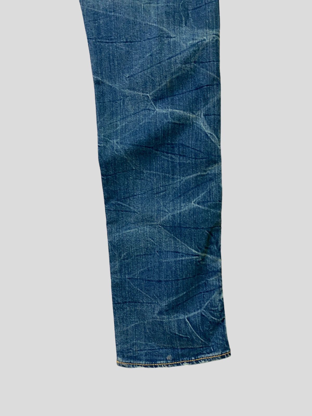 Hysteric Glamour × Japanese Brand × Vintage VINTAGE CO & LU YELLOW EMBROIDERED SPELL OUT DENIM JEANS Size US 30 / EU 46 - 14 Thumbnail