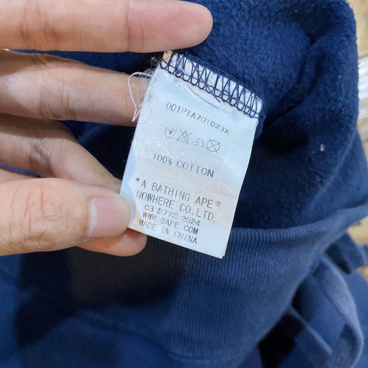 Bape Bape Bathing Ape Logo Back Sweatpants Navy Blue Sz. L Size US 34 / EU 50 - 13 Thumbnail
