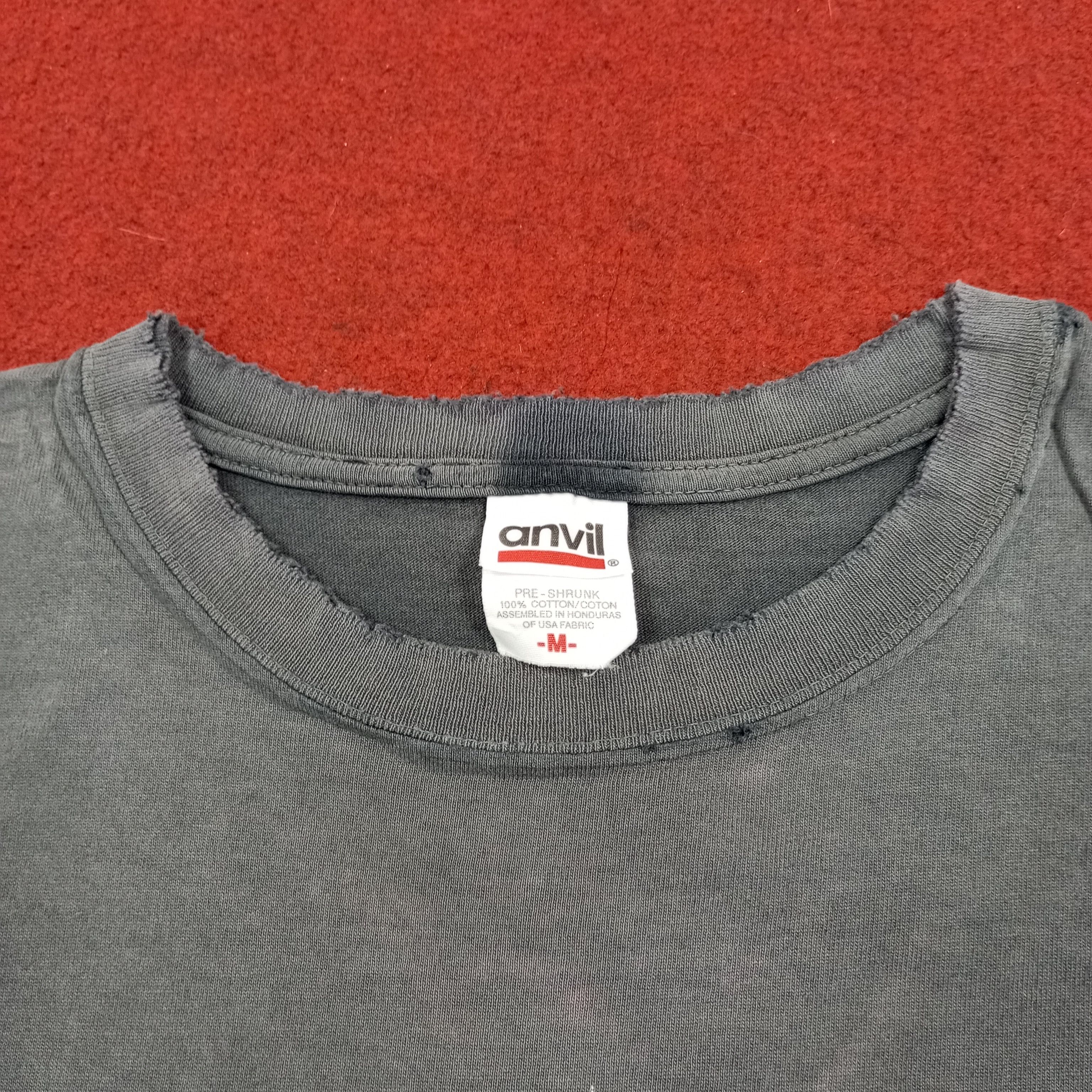 Anvil × Vintage The Slow Life Streetwear Style Distressed Vintage Tshirt Size US L / EU 52-54 / 3 - 7 Thumbnail