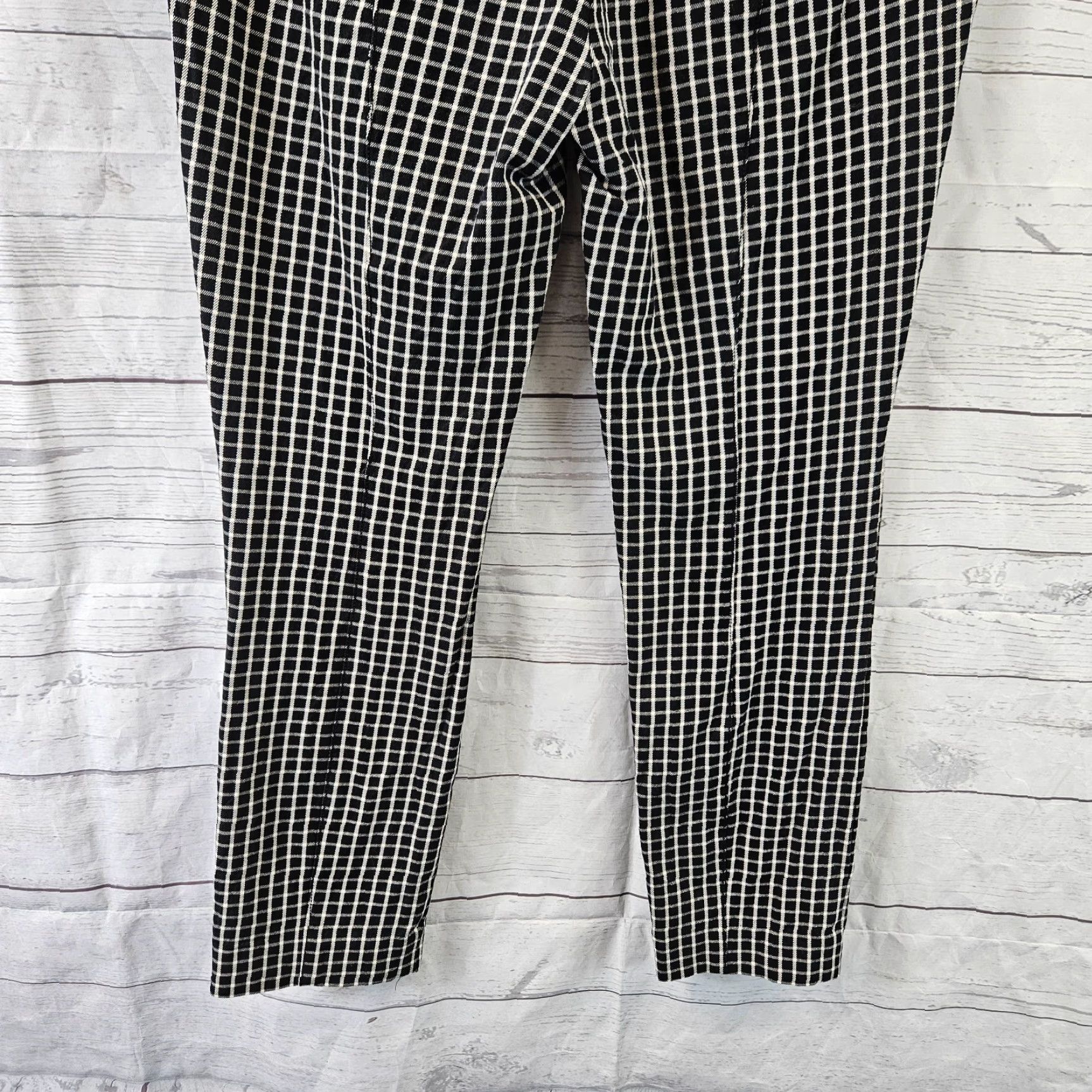 Anthropologie Anthropologie Womens The Essential Slim Cropped Pants Sz 4 Black White Size 27" / US 4 / IT 40 - 5 Thumbnail