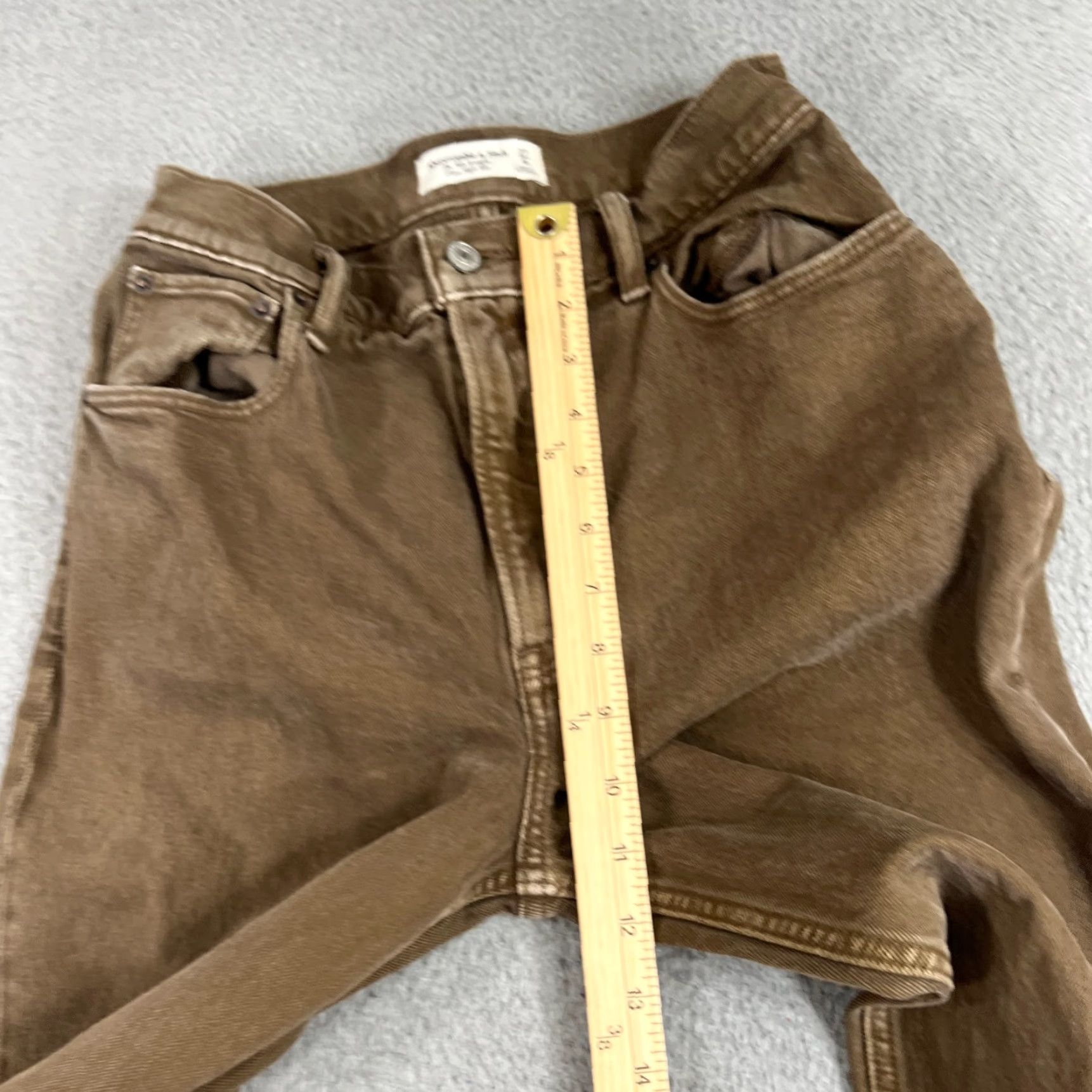 Abercrombie & Fitch Abercrombie & Fitch Jeans Womens 4 Straight 90s Ultra High Rise Denim Cotton Spandex 5-Pocket Brown Size 27" / US 4 / IT 40 - 4 Thumbnail