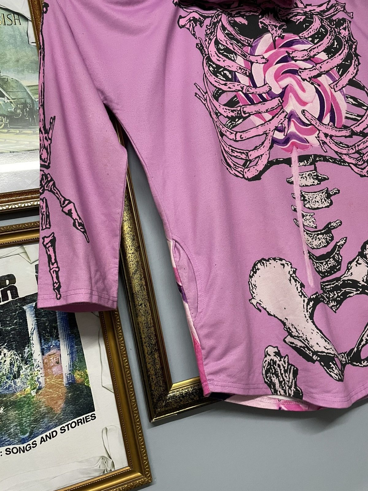Japanese Brand Vintage Japan Designer Acdc Rag Skeleton Lolipop Hoodie Size US L / EU 52-54 / 3 - 4 Thumbnail