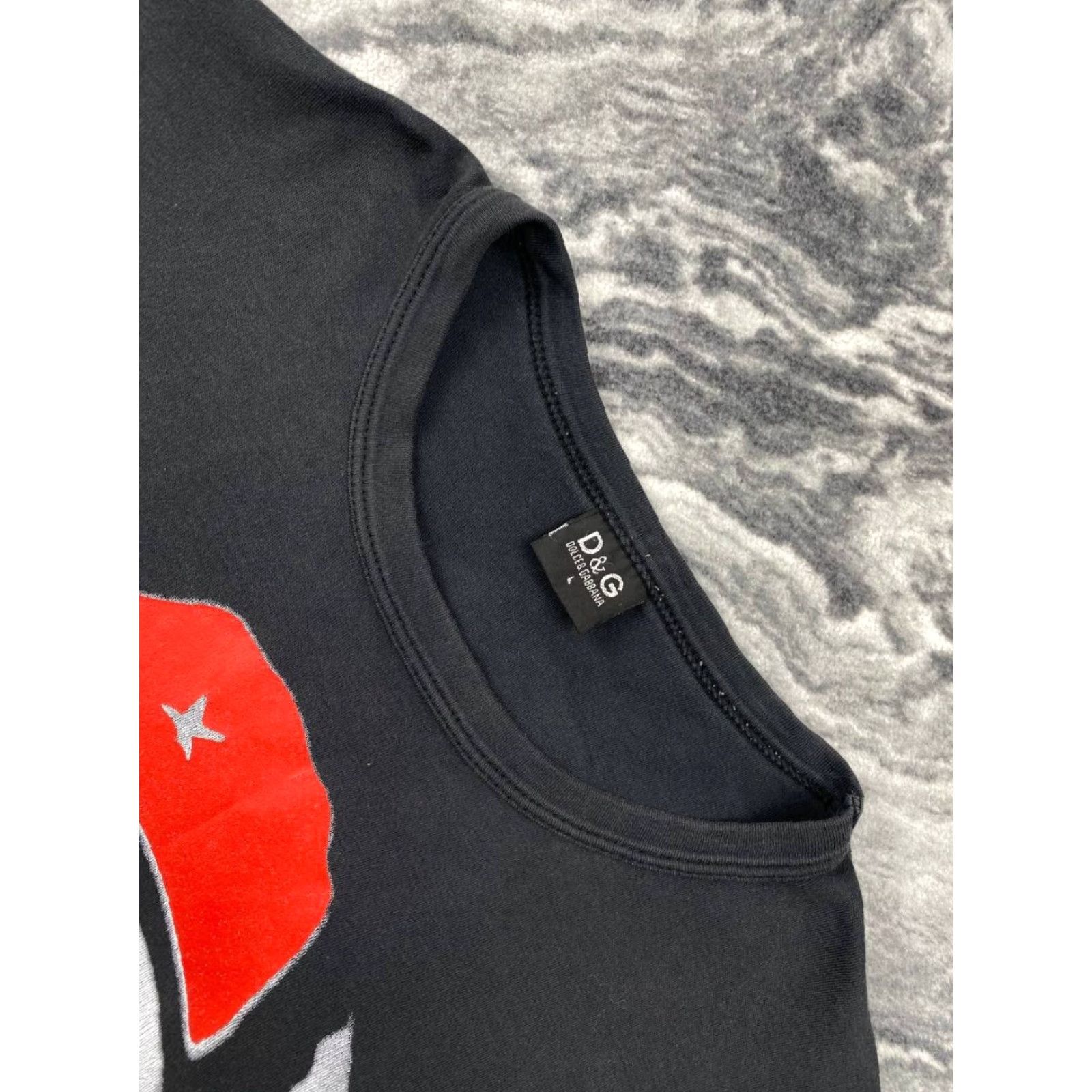 Dolce & Gabbana Dolce&Gabbana T-Shirt Men Size L Black Logo Crew Neck Short Sleeve Cotton Size US L / EU 52-54 / 3 - 7 Thumbnail