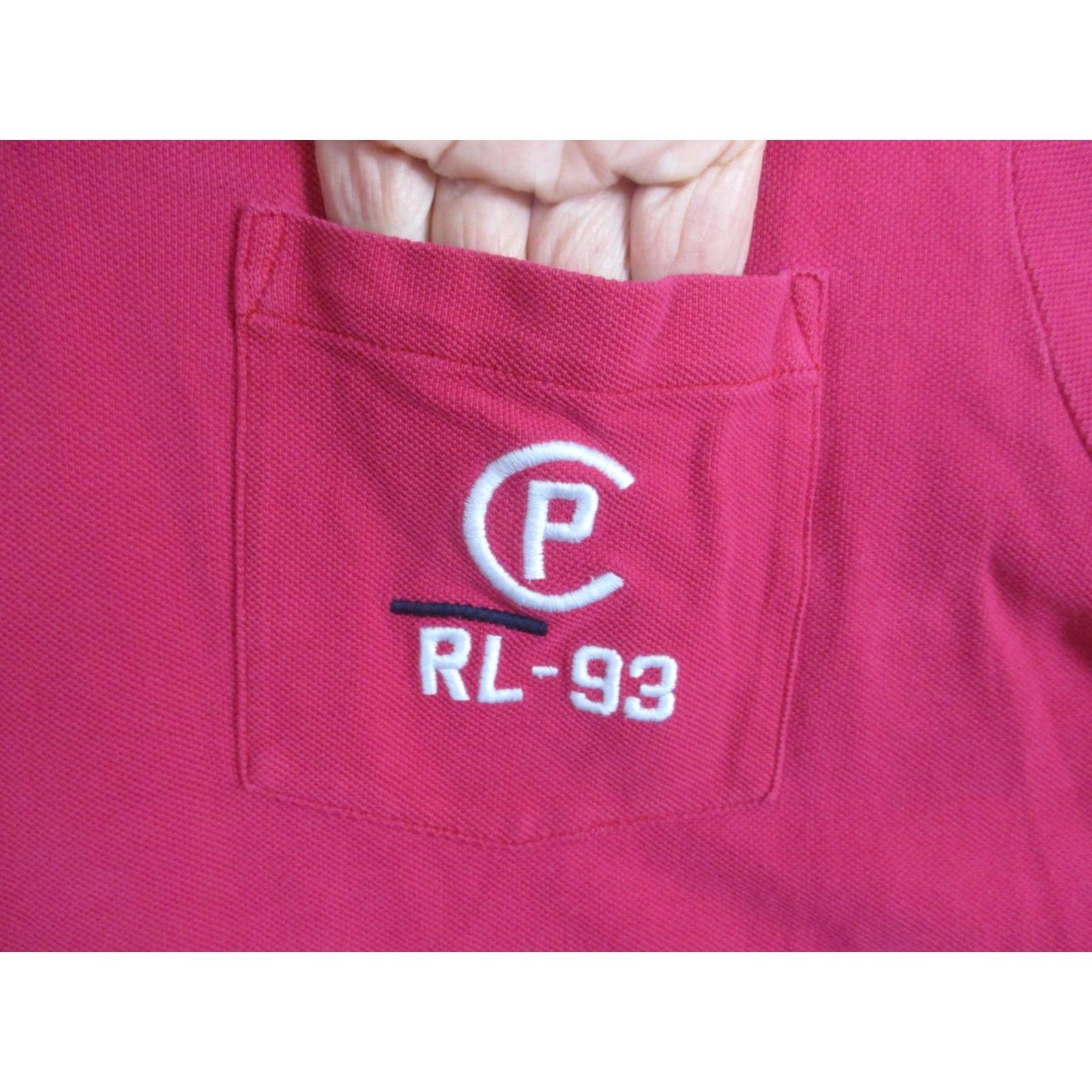 Polo Ralph Lauren Polo Ralph Lauren Polo Shirt Mens XL Pink Classic Fit RL-93 Pocket Logo Size US XL / EU 56 / 4 - 3 Thumbnail