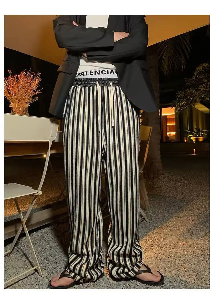 Japanese Brand × Vintage Comfortable casual pants with stripes Size US 34 / EU 50 - 2 Thumbnail
