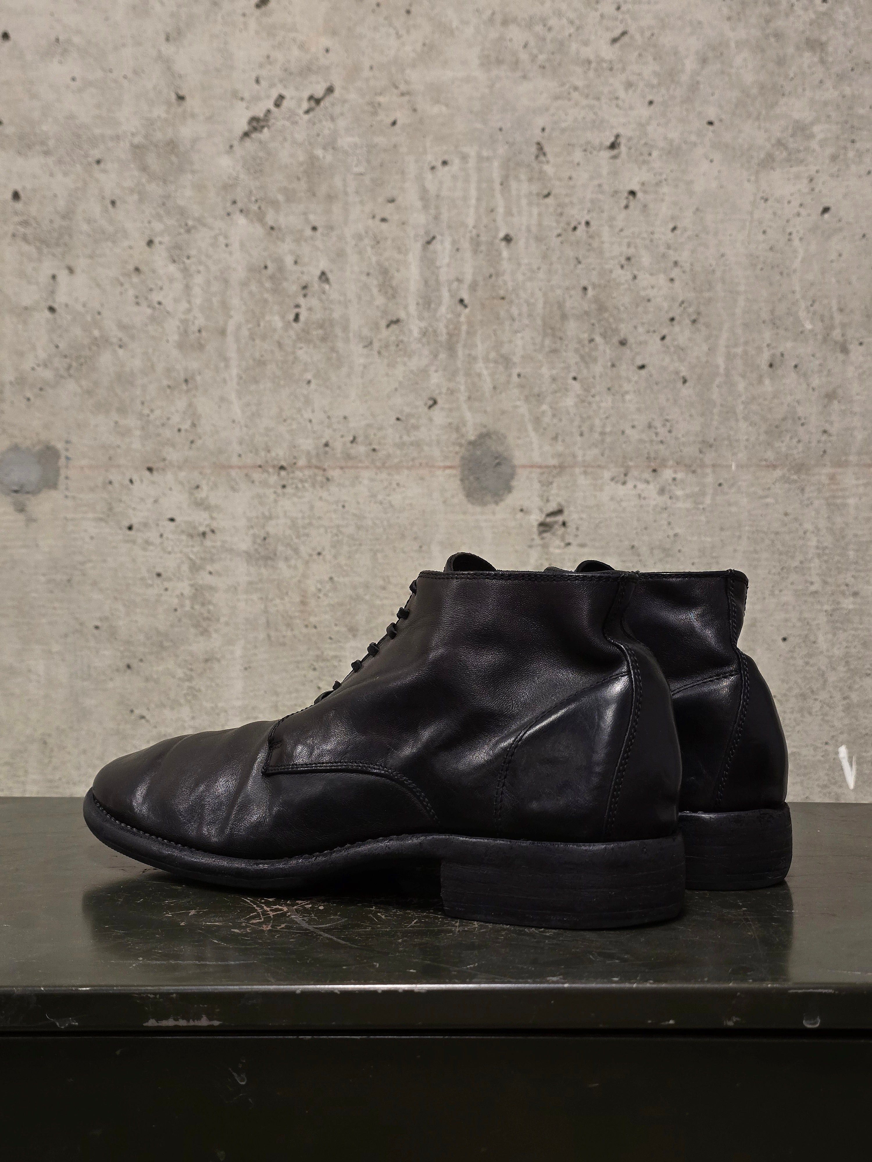Guidi Guidi 994 Black Horse Leather Desert Boots Size US 10 / EU 43 - 3 Thumbnail