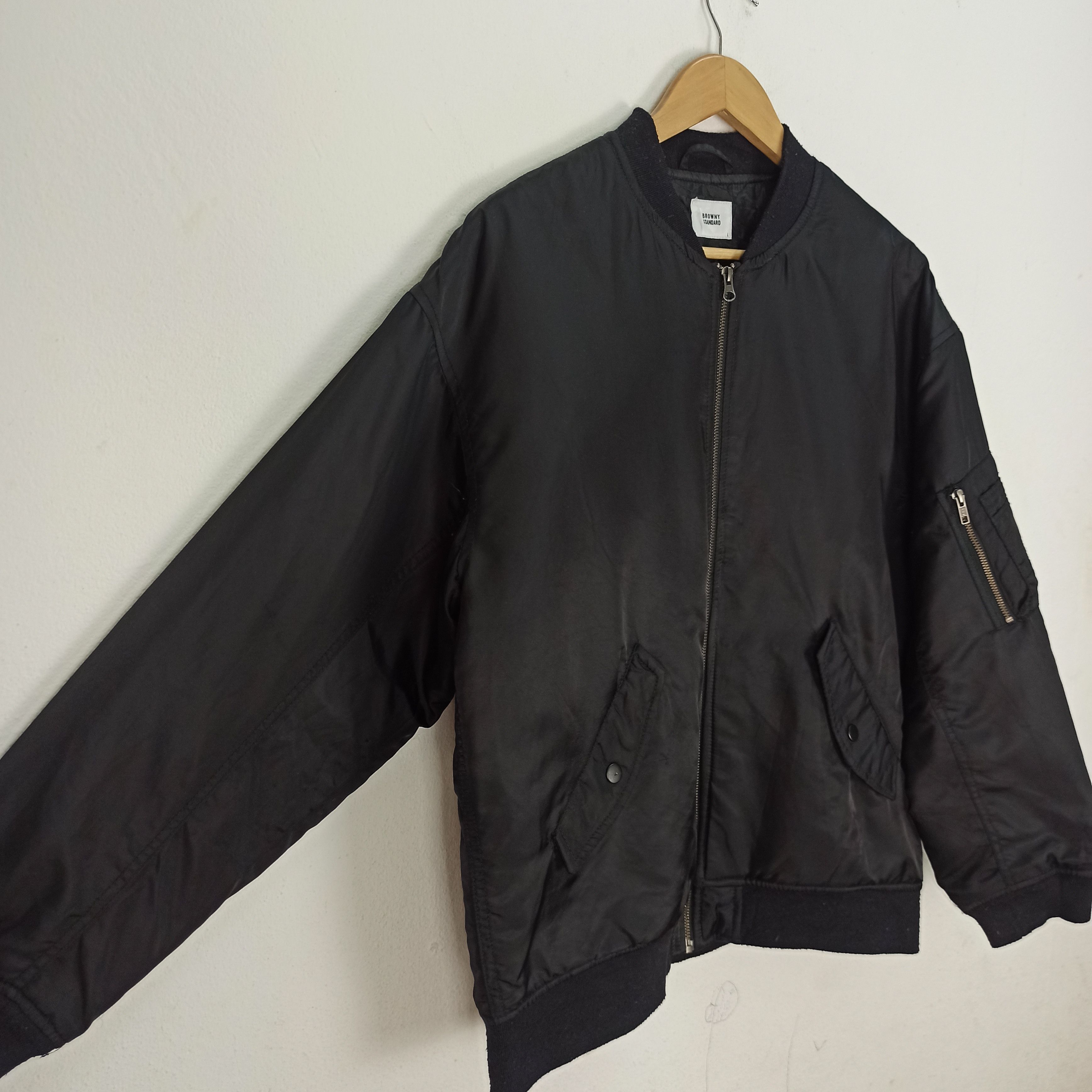 Japanese Brand Rare Bomber Jacket Browny Standard Size US L / EU 52-54 / 3 - 2 Thumbnail