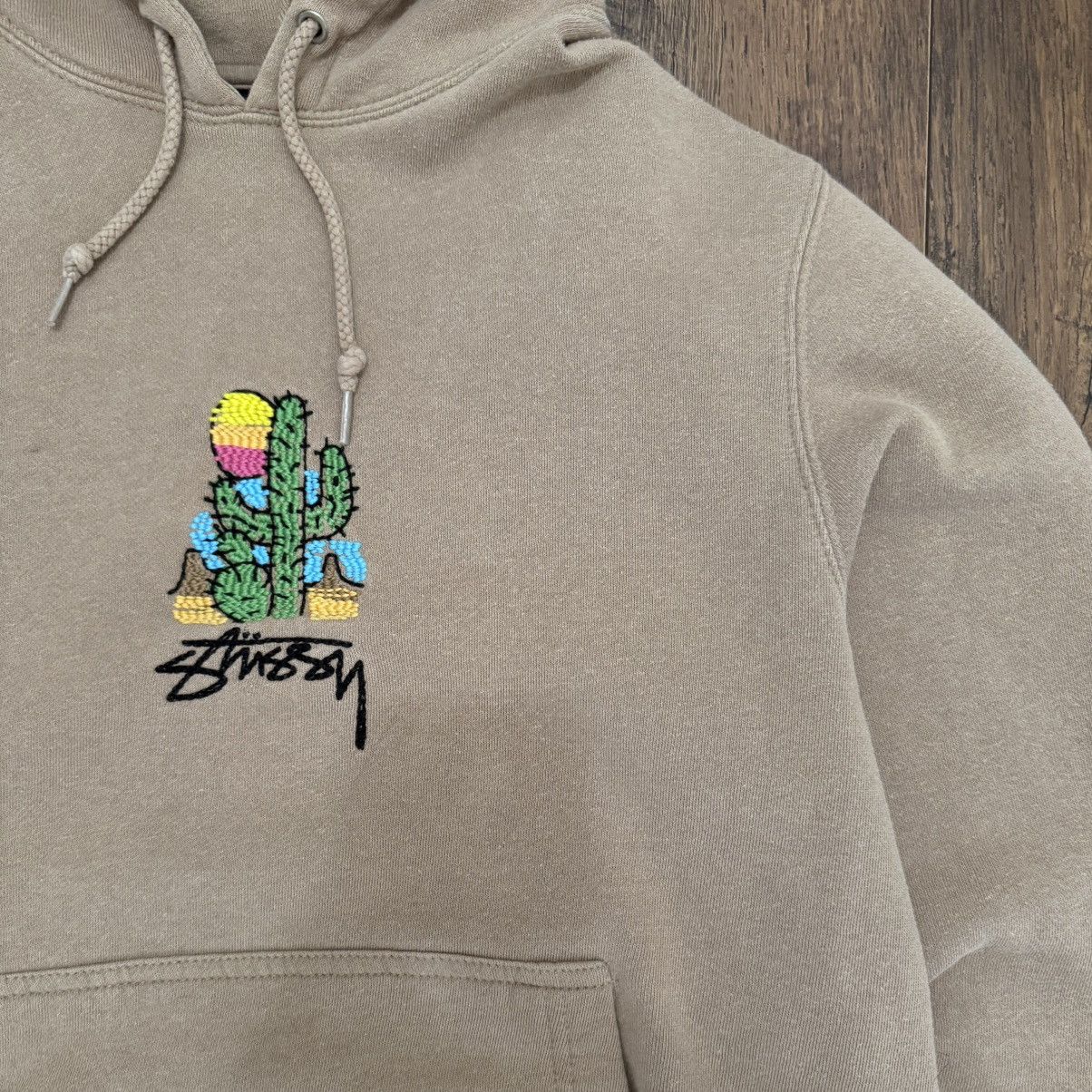 Stussy Stussy Tan Embroidered Cactus Hoodie Size US S / EU 44-46 / 1 - 2 Thumbnail