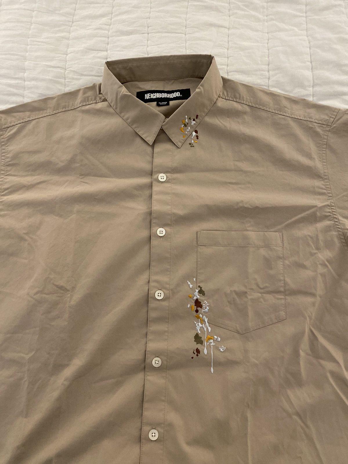 Neighborhood Neighborhood Japan Drip Embroidery Shirt XL NWT Size US XL / EU 56 / 4 - 14 Thumbnail