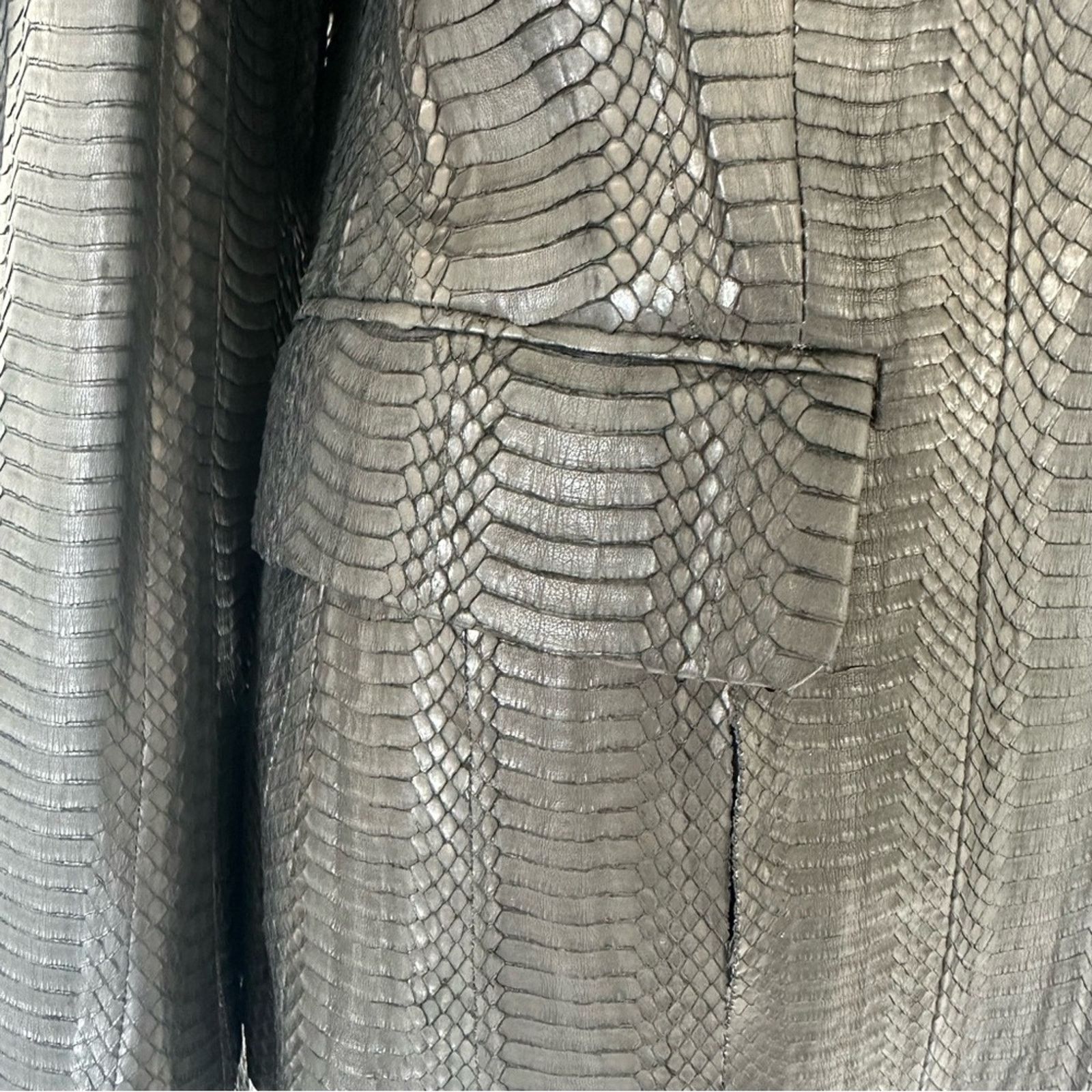 Brioni NWT! Brioni women snake skin leather blazer size 12 US 6500$ Size XL / US 12-14 / IT 48-50 - 4 Thumbnail