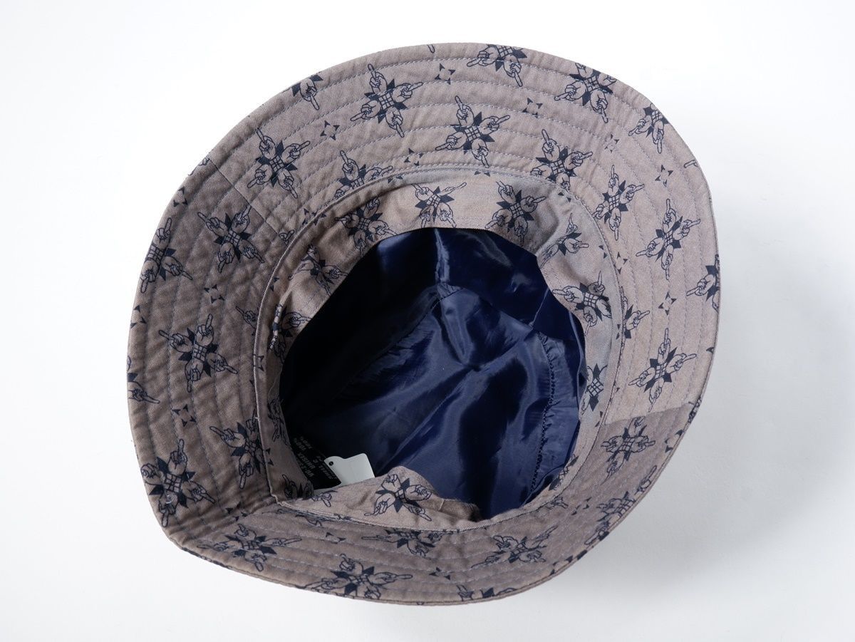 Japanese Brand × Vandalize VANDALIZE All-over Pattern middle finger Cotton bucket Hat Size ONE SIZE - 5 Thumbnail