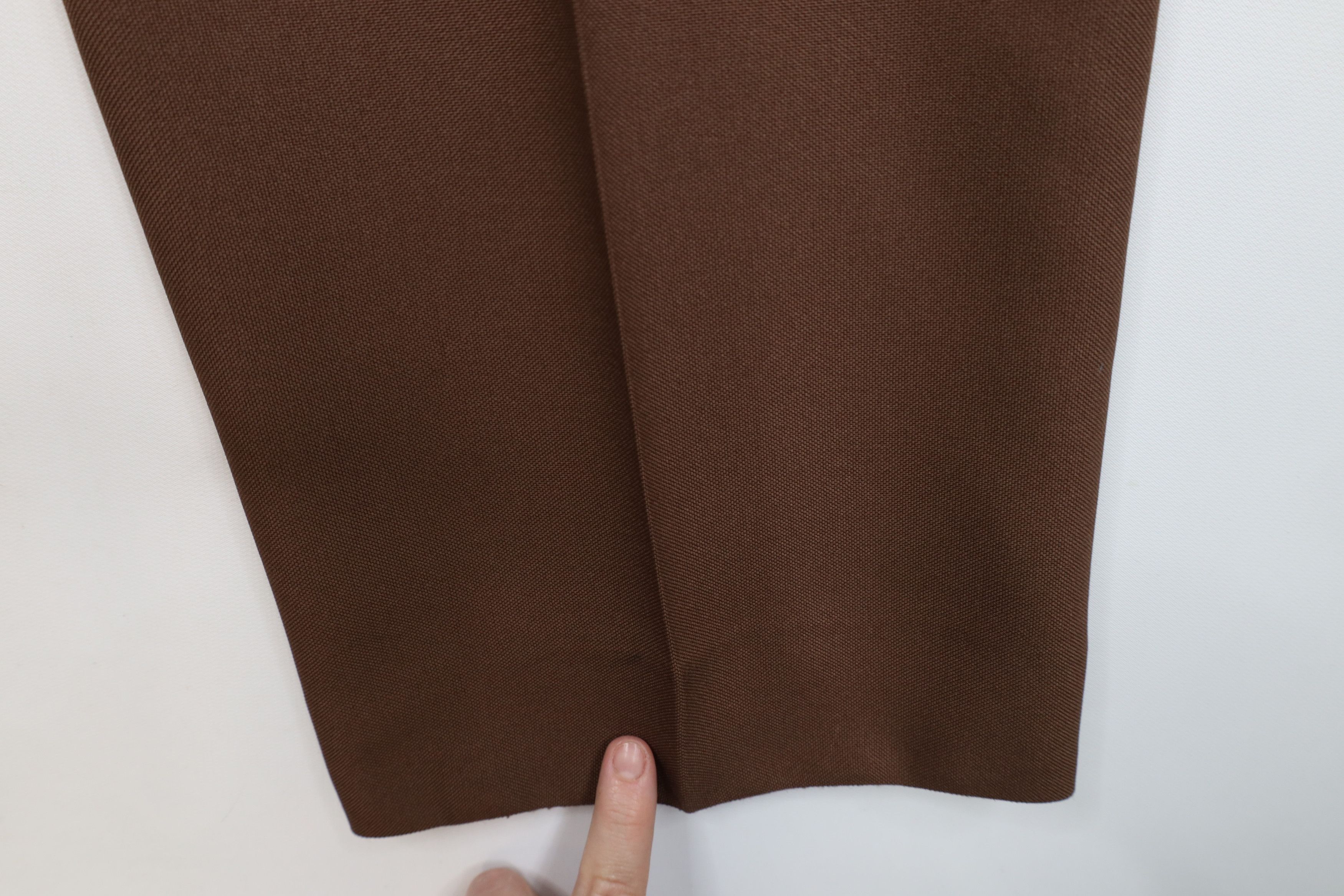 Vintage Vintage 70s Streetwear Flared Wide Leg Chino Pants Brown USA Size US 34 / EU 50 - 9 Thumbnail