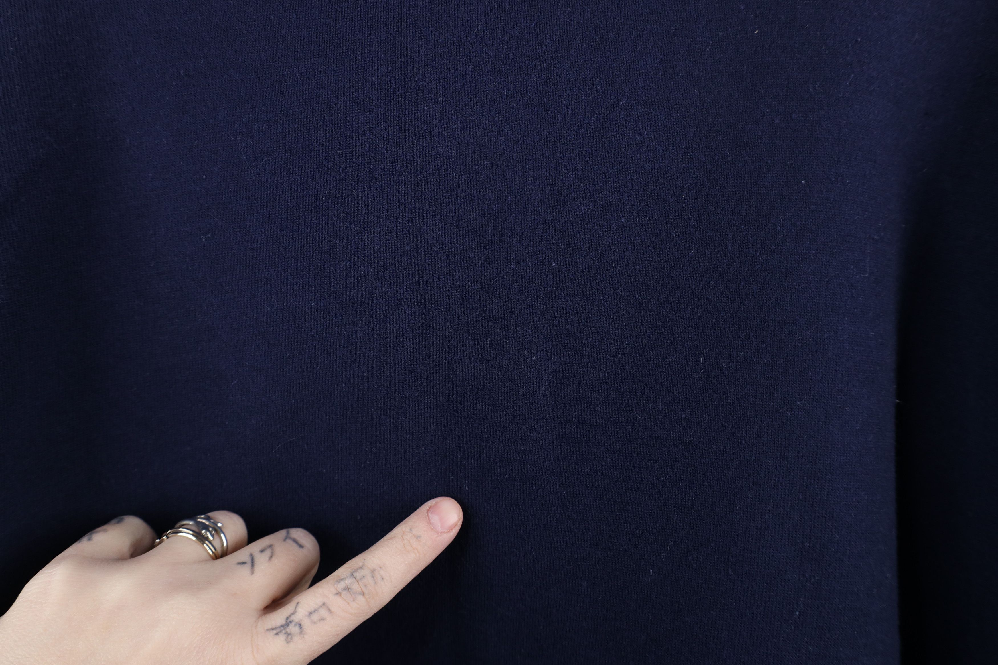Vintage Vintage 90s Streetwear Pullover Sweatshirt Navy Blue Size US L / EU 52-54 / 3 - 9 Thumbnail